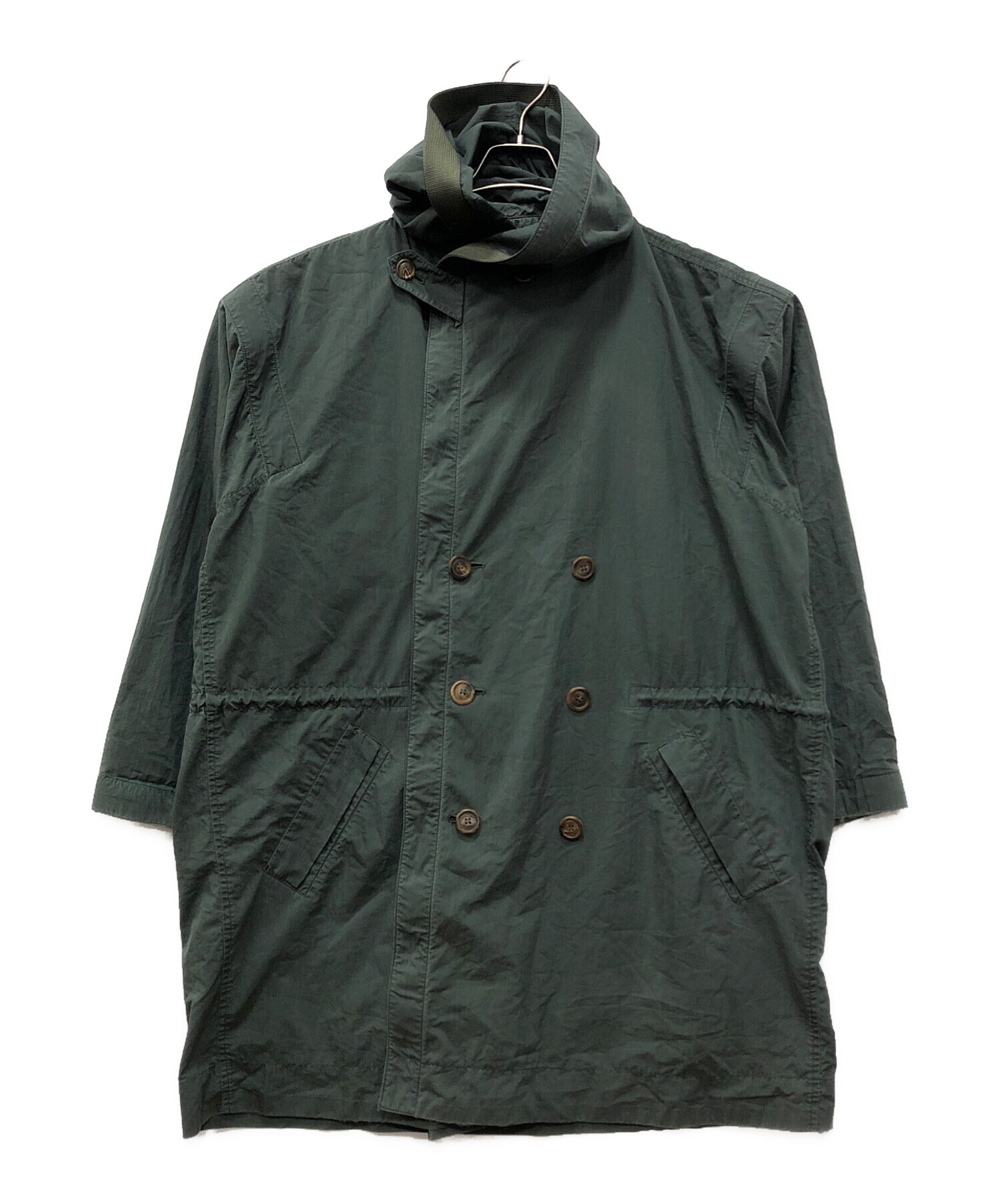中古・古着通販】ISSEY MIYAKE (イッセイミヤケ) WIND COAT グリーン