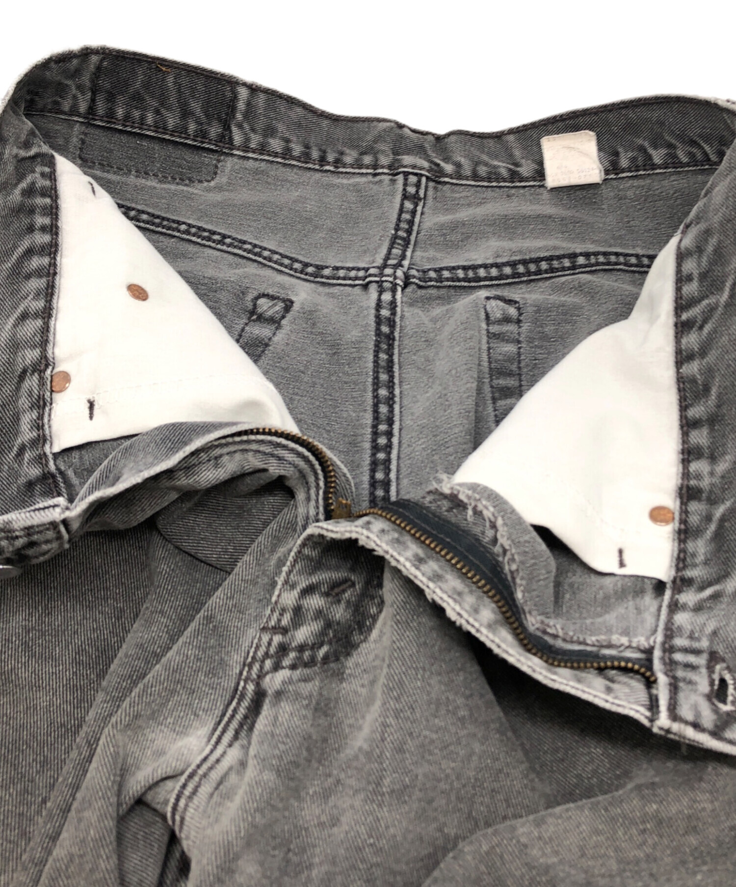 中古・古着通販】LEVI'S (リーバイス) 550先染めブラックデニムパンツ