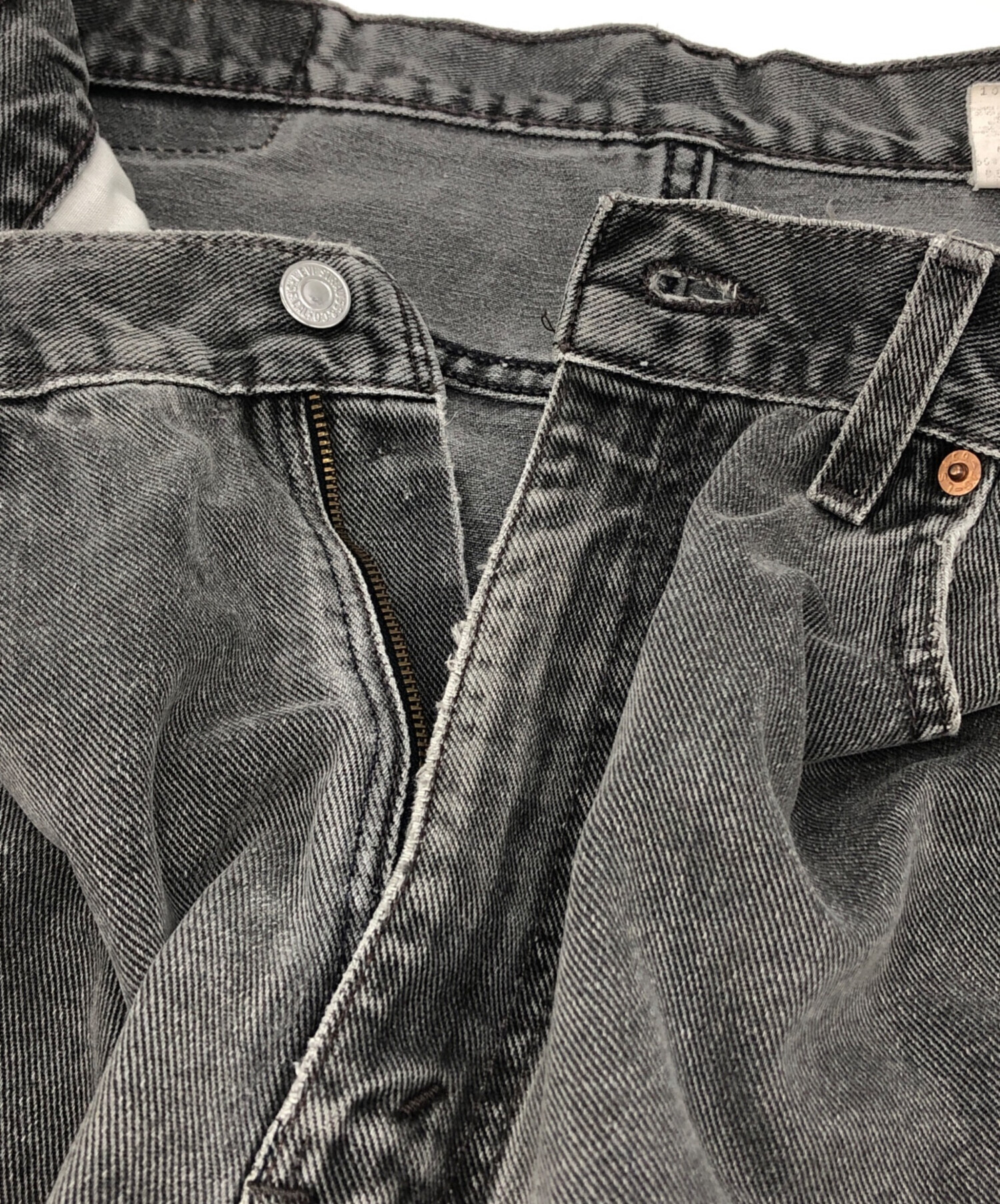 中古・古着通販】LEVI'S (リーバイス) 550先染めブラックデニムパンツ