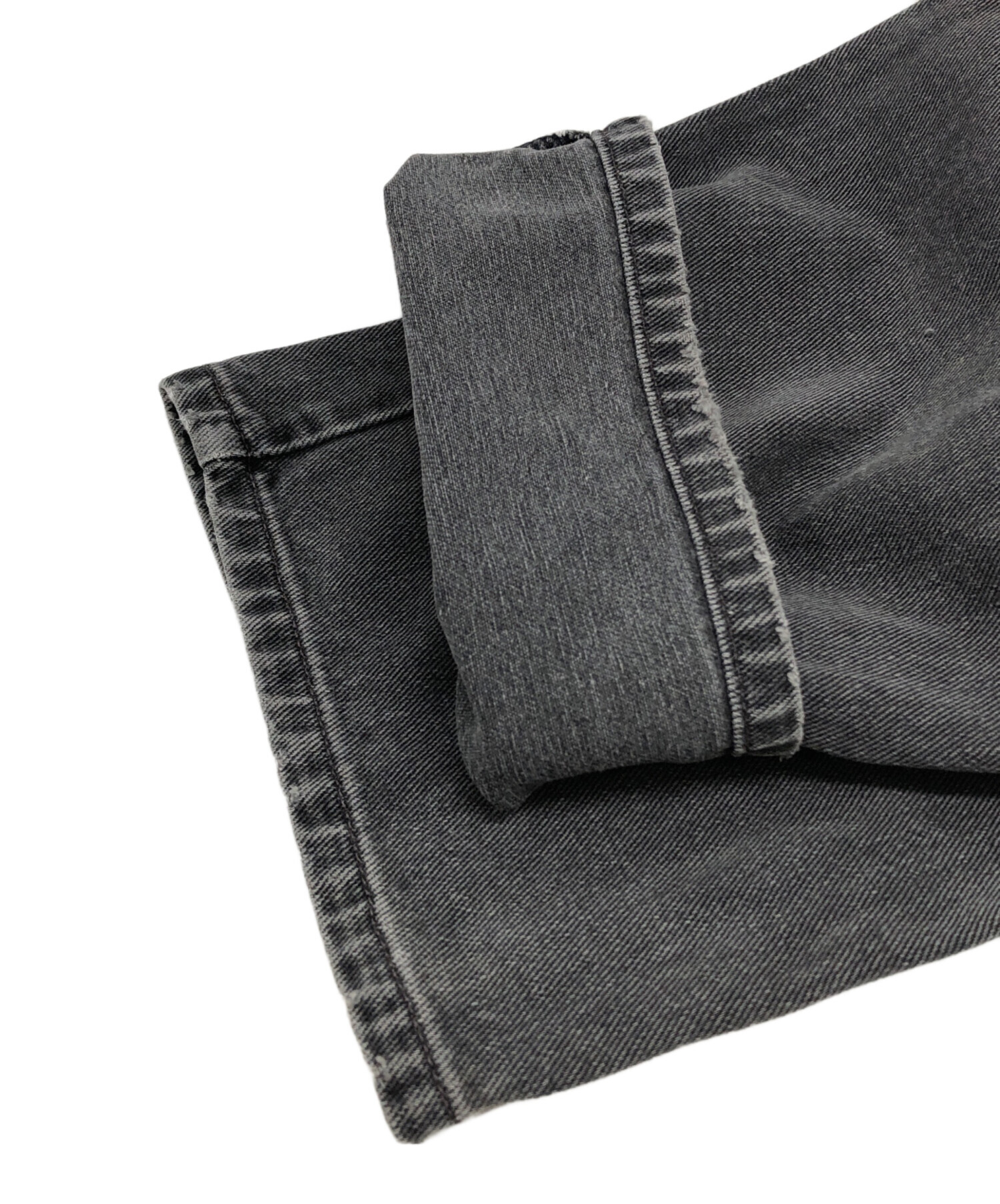 中古・古着通販】LEVI'S (リーバイス) 550先染めブラックデニムパンツ