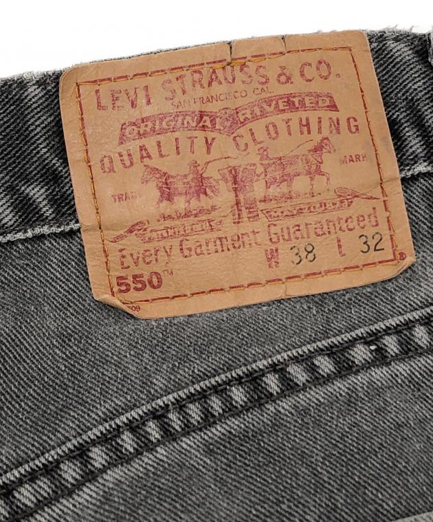 中古・古着通販】LEVI'S (リーバイス) 550先染めブラックデニムパンツ