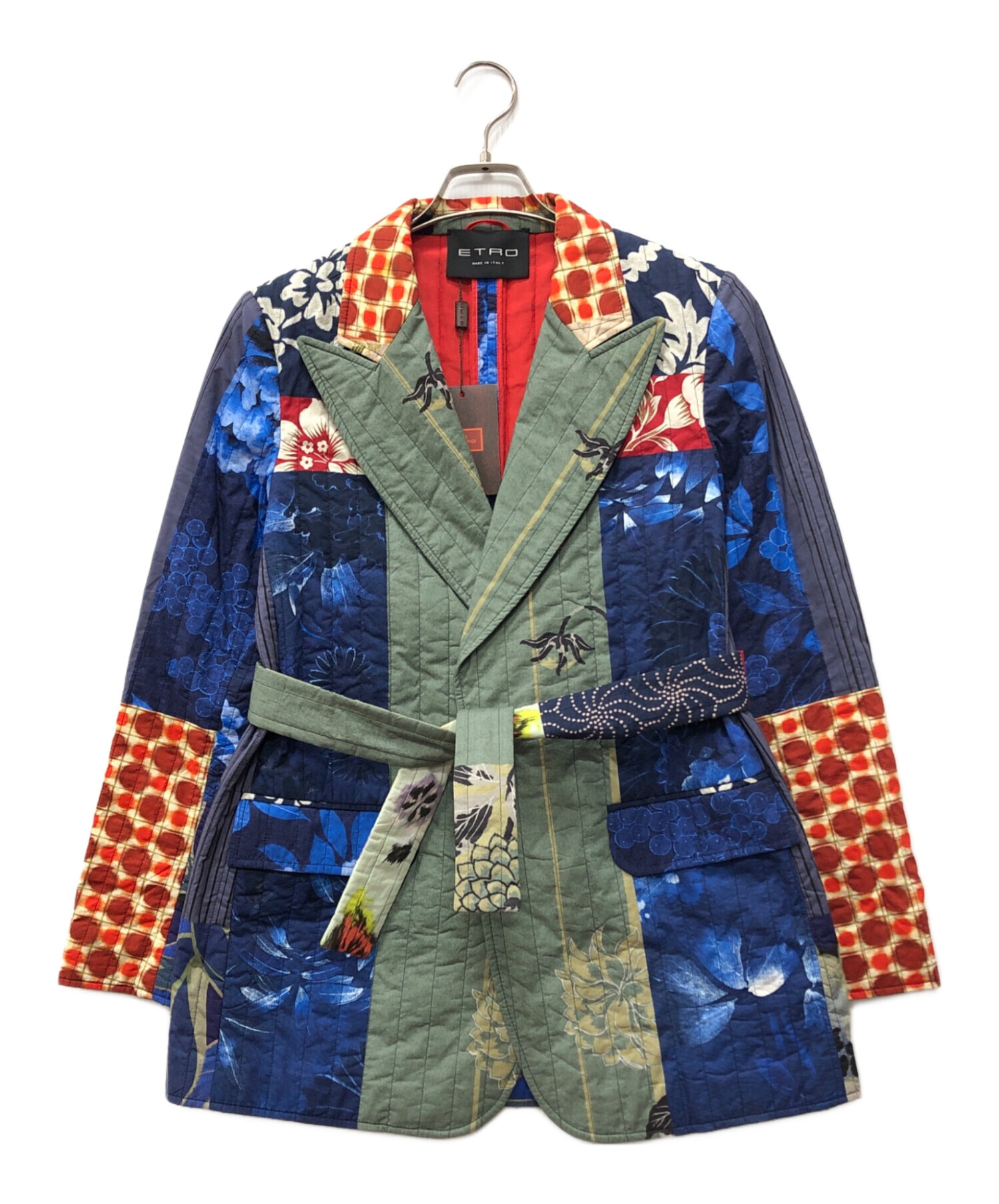 エトロ　ジャケット 中古・古着通販】ETRO (エトロ) パッチワークキルティングジャケット