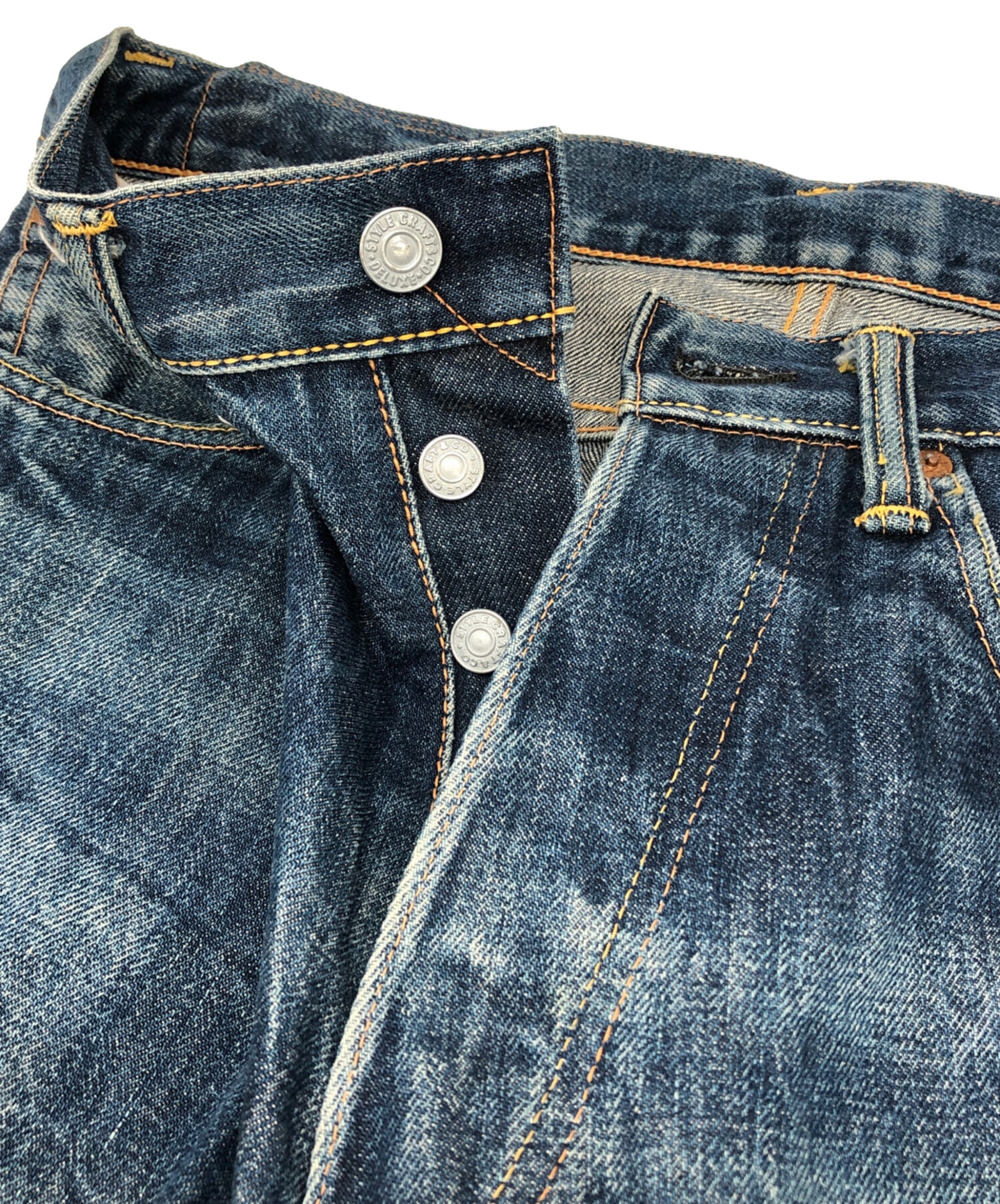 中古・古着通販】EVISU (エヴィス) デニムパンツ インディゴ サイズ