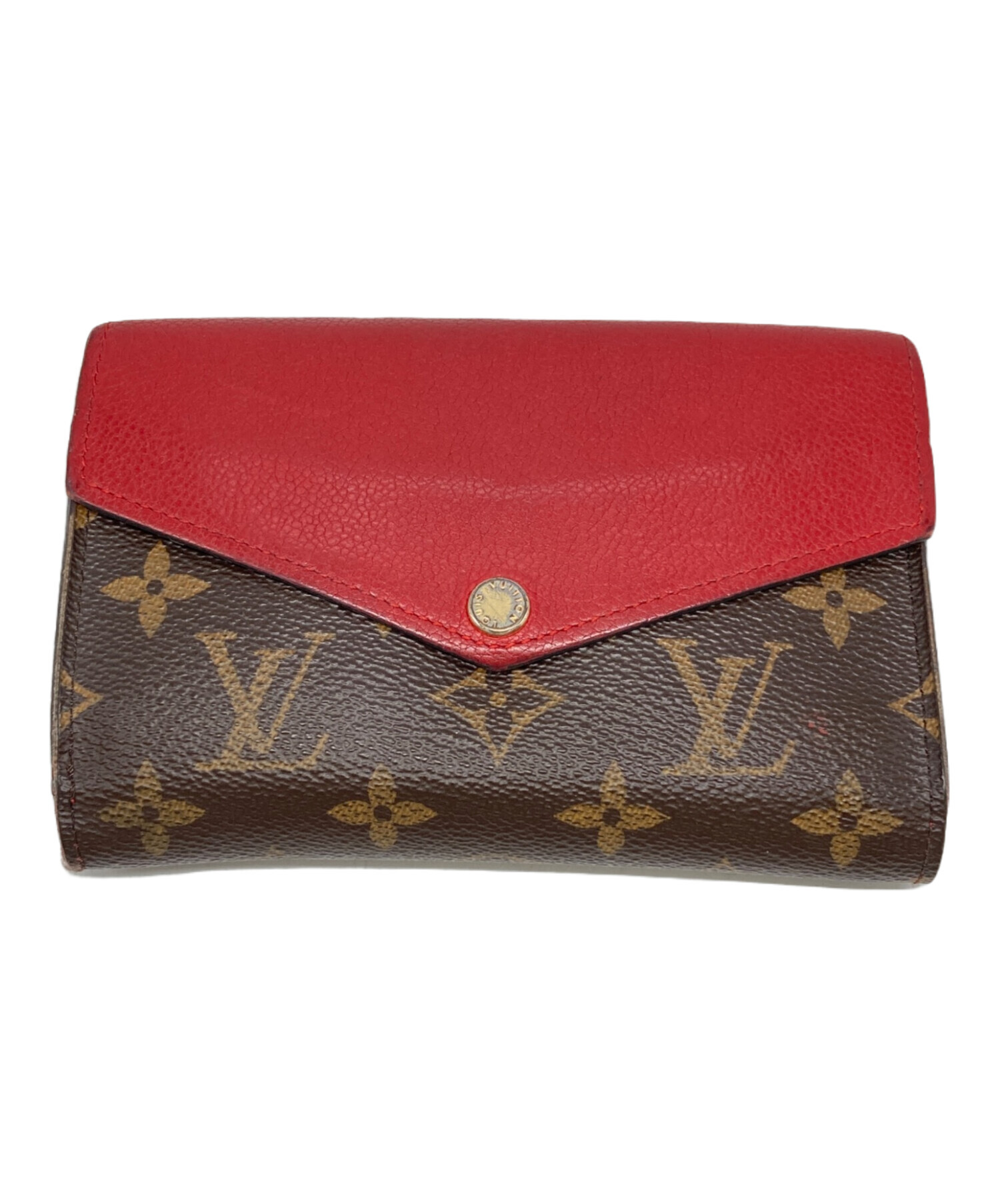 中古・古着通販】LOUIS VUITTON (ルイ ヴィトン) 2つ折り財布 ブラウン 