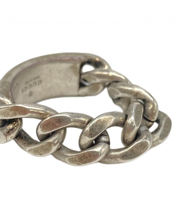 中古・古着通販】GUCCI (グッチ) ゴルメットチェーンリング シルバー