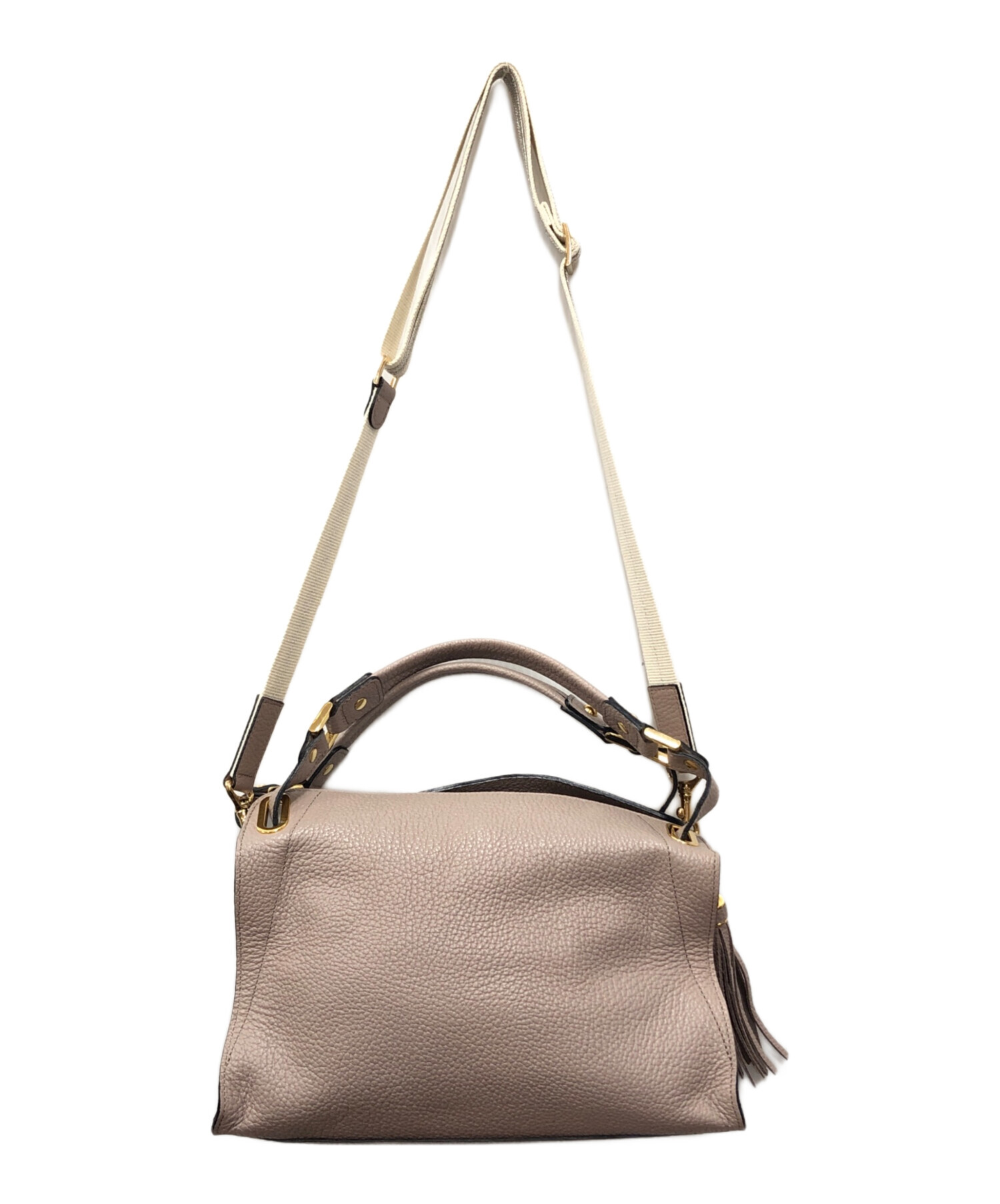 未使用に近い✨イアンヌ ショルダーバッグ オリビア 2way シボ革 