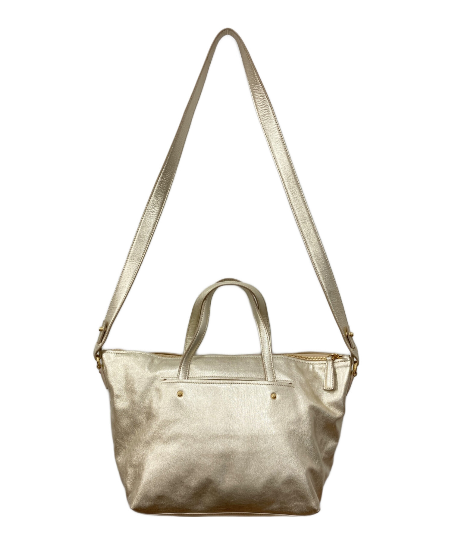Salvatore Ferragamo ショルダーバッグ  ゴールド 【古着】【中古】【送料無料】 中古・古着通販】Salvatore Ferragamo (サルヴァトーレ フェラガモ