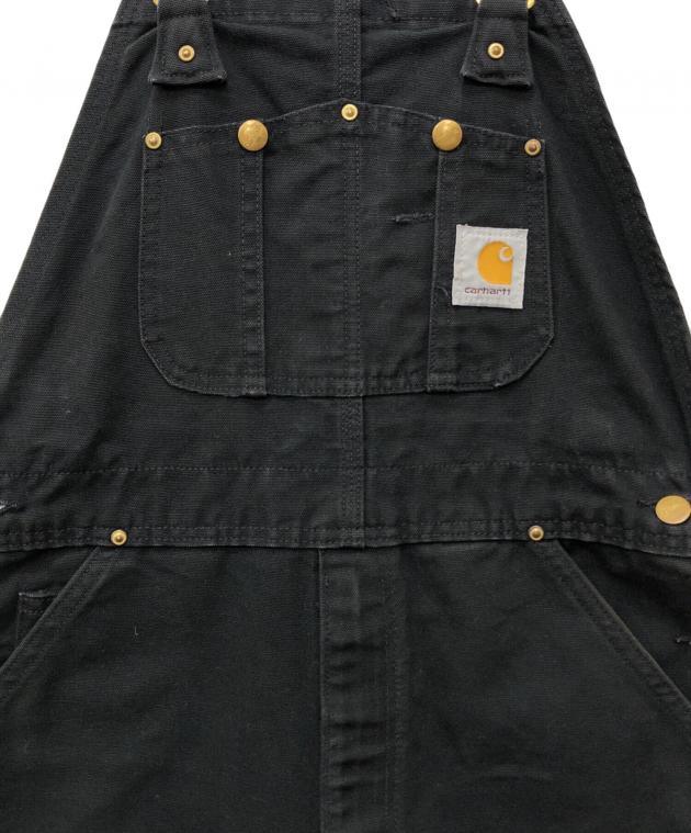 43 Carhartt オーバーオール ダブルニー ブラック フェード 00s 中古・古着通販】CarHartt (カーハート) ダブルニーオーバーオール
