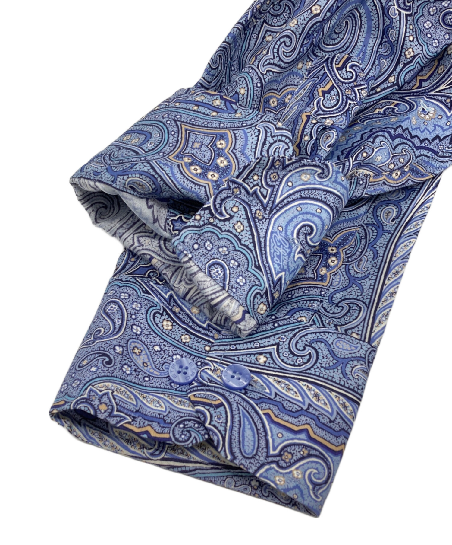 中古・古着通販】ETRO (エトロ) ペイズリー柄シャツ スカイブルー