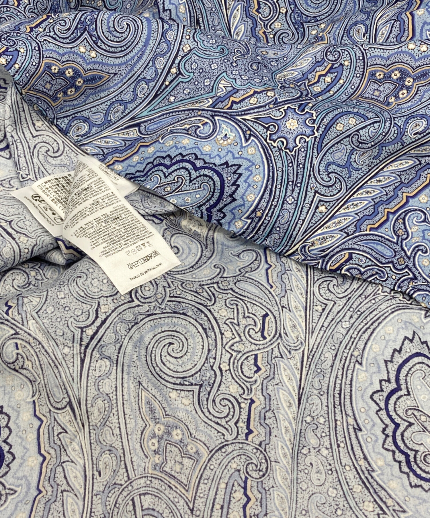 中古・古着通販】ETRO (エトロ) ペイズリー柄シャツ スカイブルー