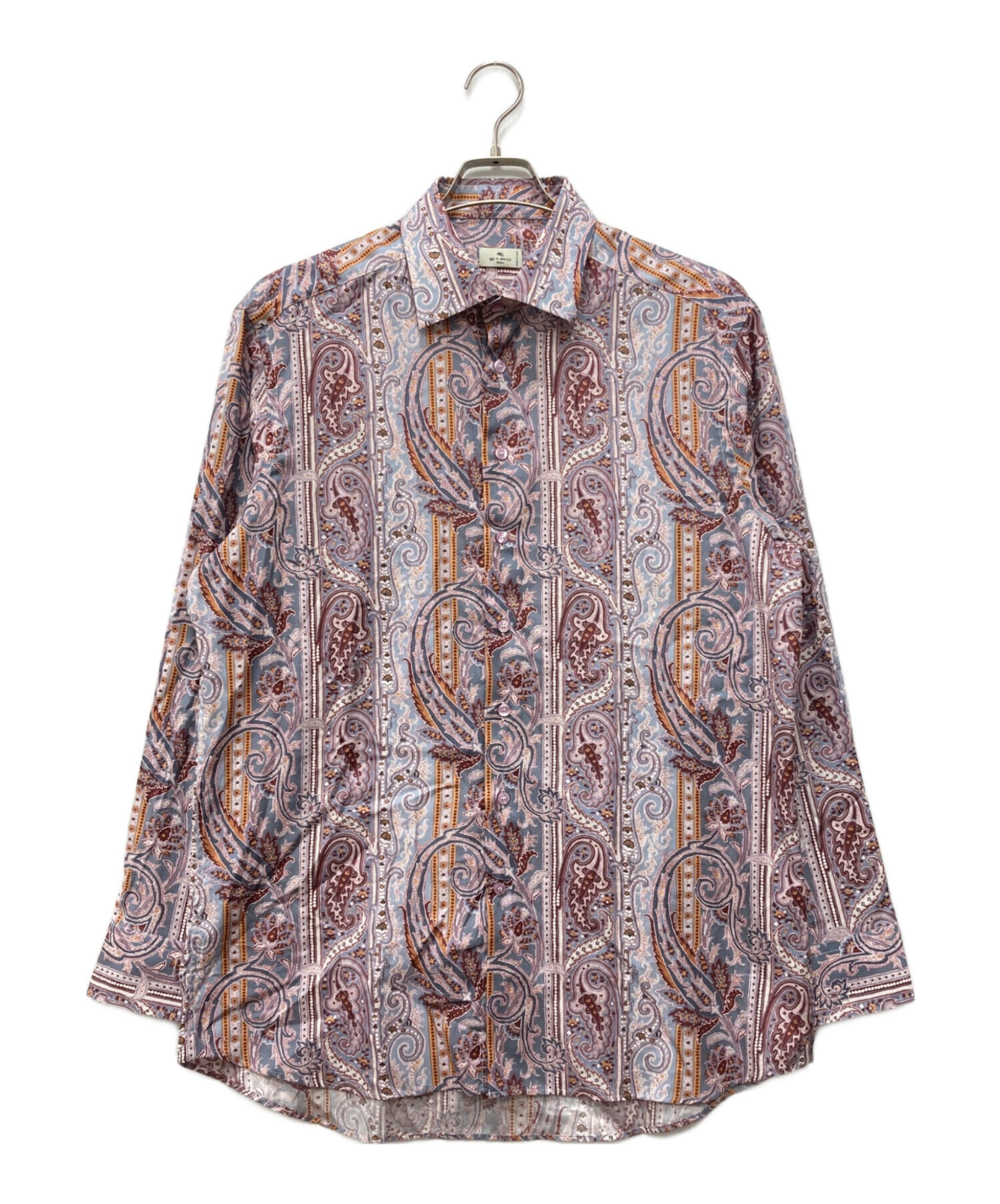 中古・古着通販】ETRO (エトロ) ペイズリー柄シャツ ピンク サイズ:43