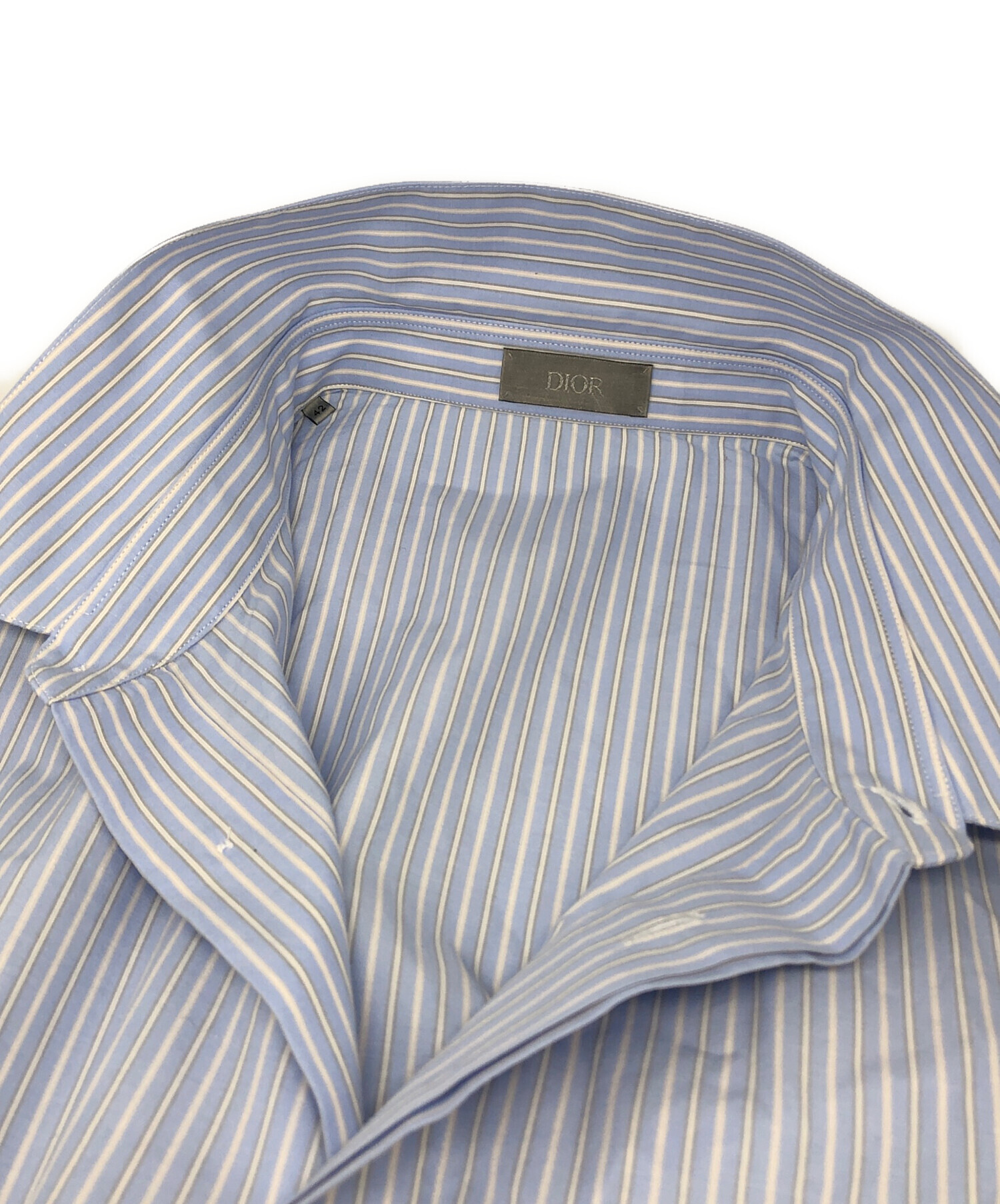 中古・古着通販】Dior (ディオール) S／Sシャツ スカイブルー サイズ