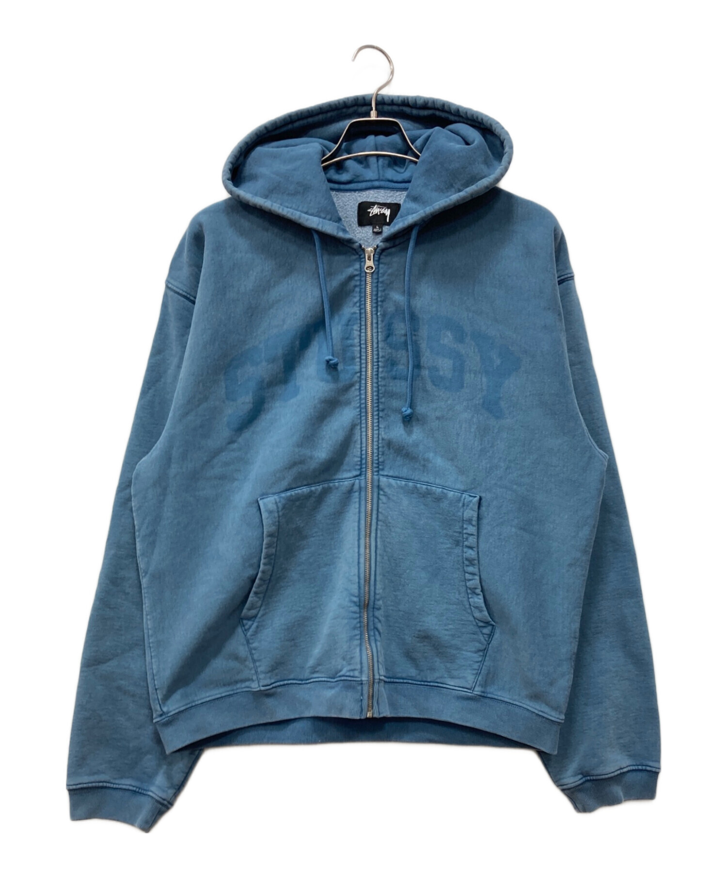 中古・古着通販】stussy (ステューシー) ZIP HOODIE FADED GRAPHIC