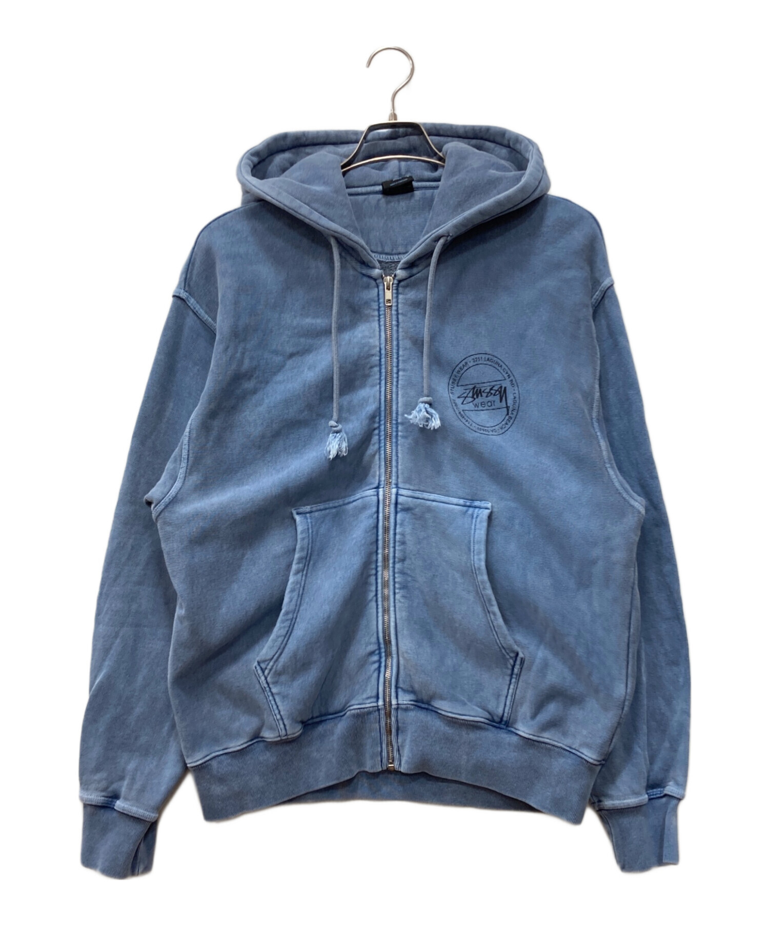 中古・古着通販】stussy (ステューシー) WEAR ZIP HOODIE PIGMENT DYED 