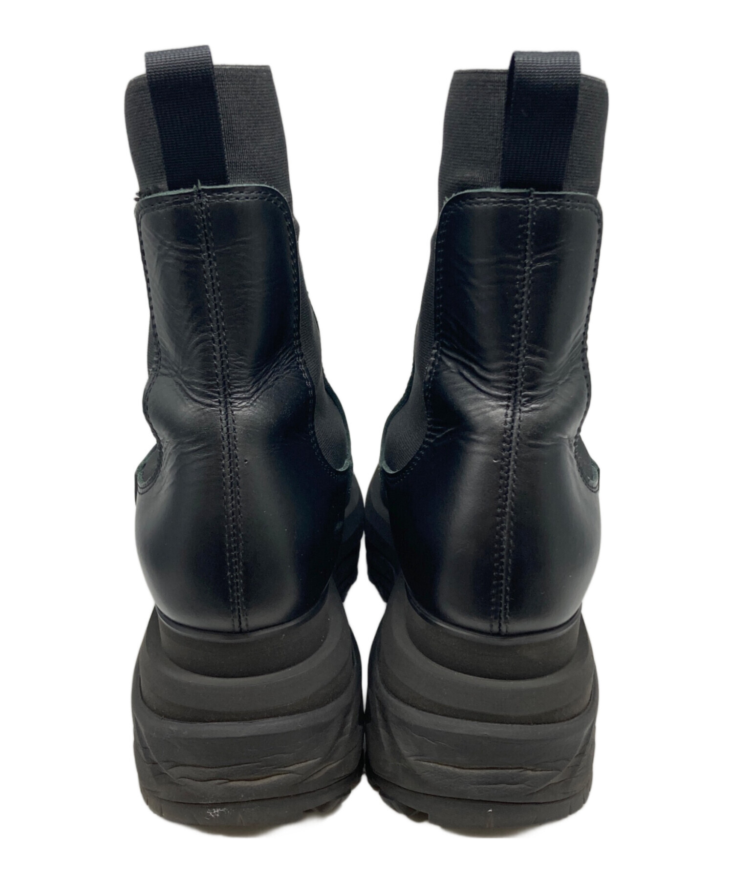中古・古着通販】sacai (サカイ) サイドゴアブーツ ブラック サイズ:41