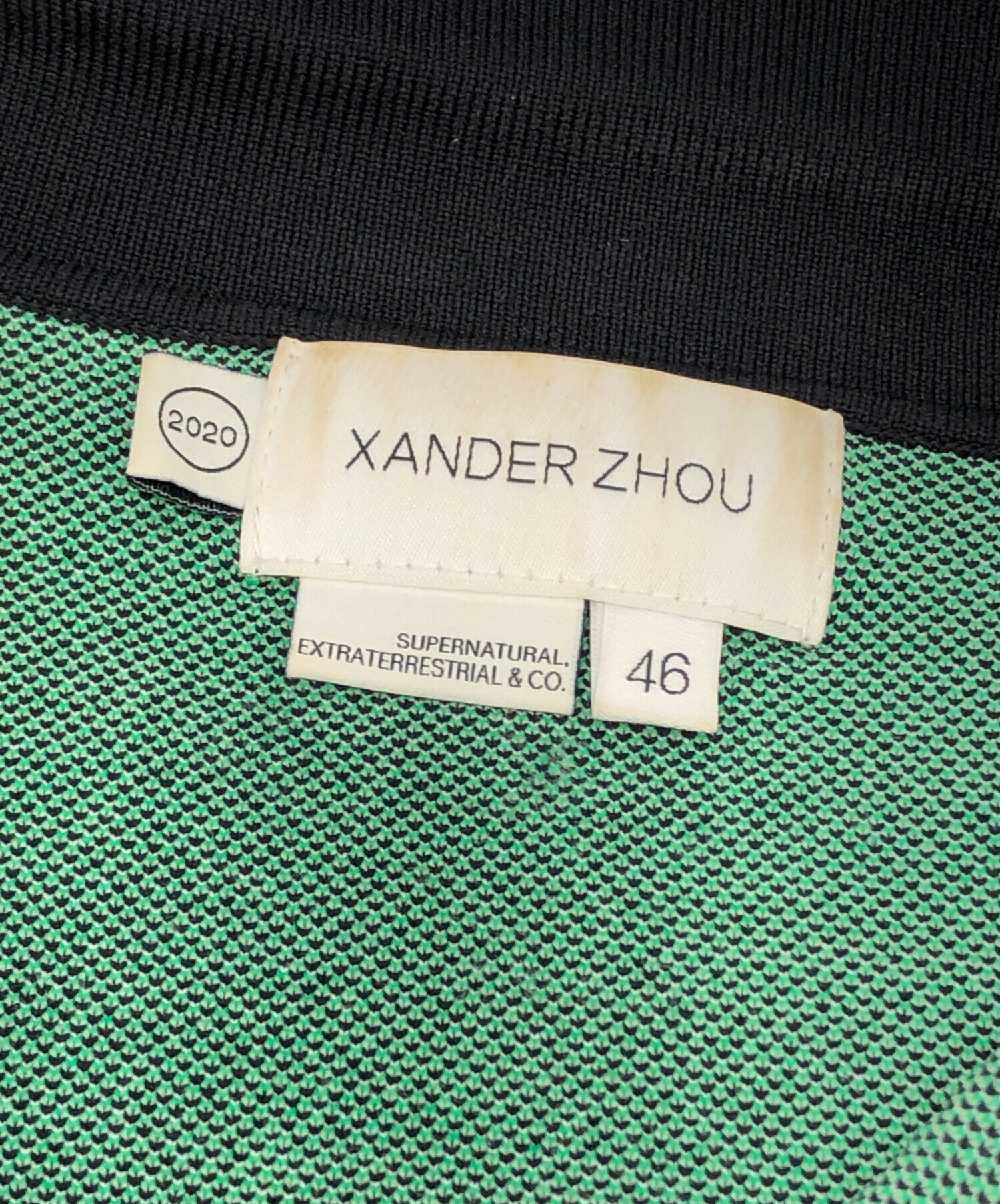 中古・古着通販】XANDER ZHOU (ザンダーゾウ) ポロカラーニット
