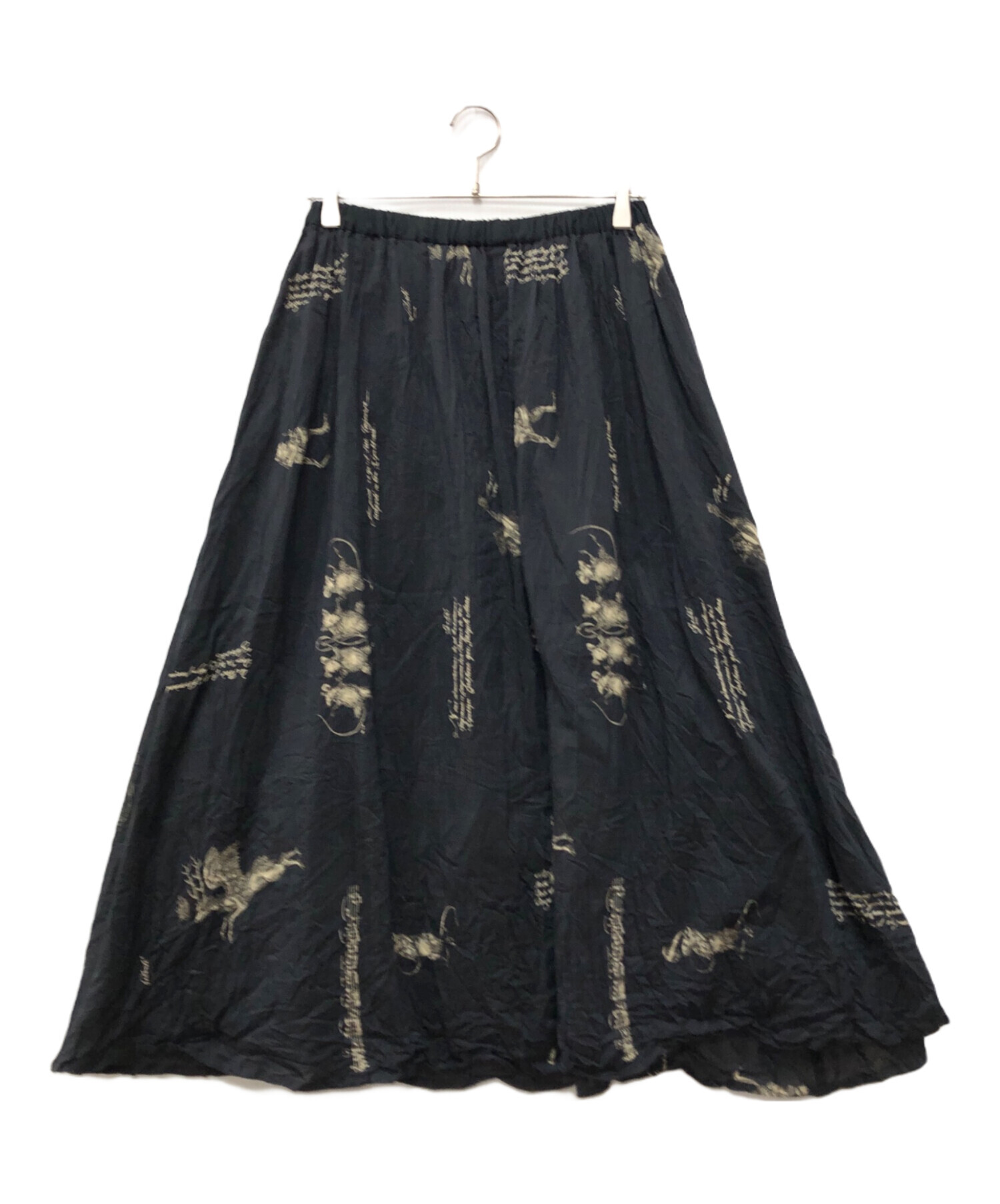 【パドカレ】泥染シルクスカート 中古・古着通販】pas de calais (パドカレ) animal concertプリント