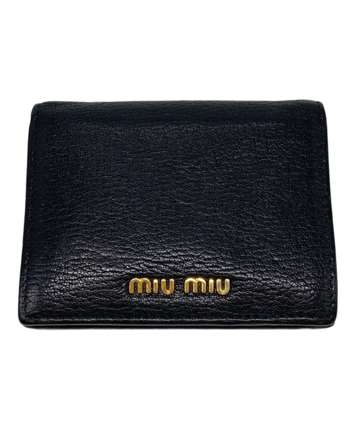 Miu Miu ミュウミュウ 財布・ケース  黒 【古着】【中古】 Miu Miu（ミュウミュウ）財布・コインケース 黒 サイズ:- レディース