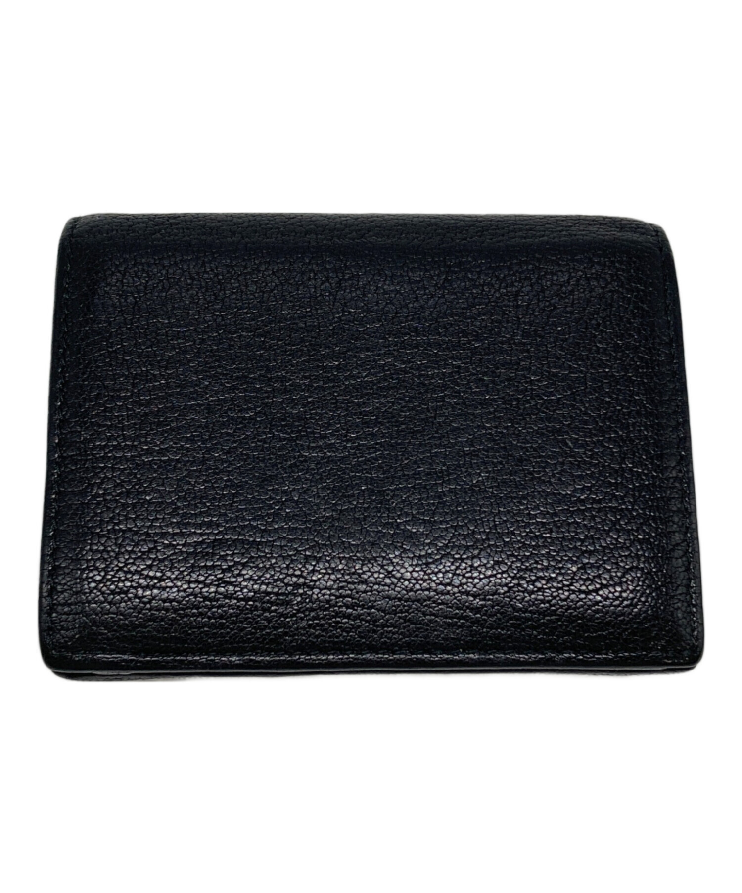中古・古着通販】MIU MIU (ミュウミュウ) 2つ折り財布 ブラック サイズ