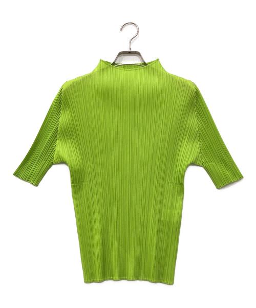 【最終値下げ】プリーツプリーズ　半袖カットソー　黄緑　pleats please 中古・古着通販】PLEATS PLEASE (プリーツプリーズ) プリーツ