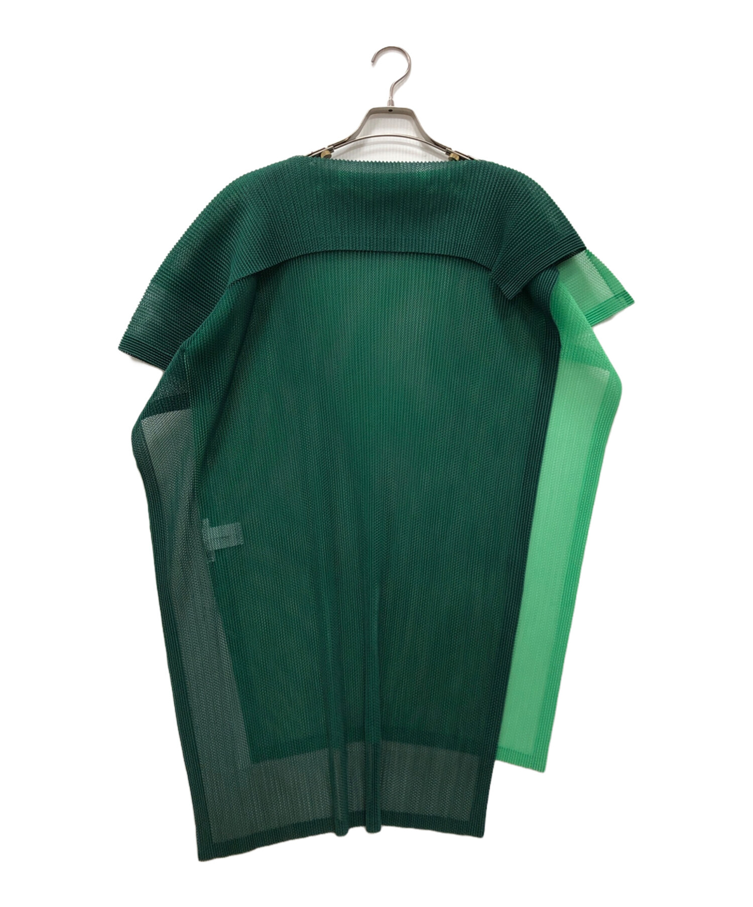 PLEATS PLEASE プリーツタンクトップ オリーブグリーン 中古・古着通販】PLEATS PLEASE (プリーツプリーズ) プリーツ