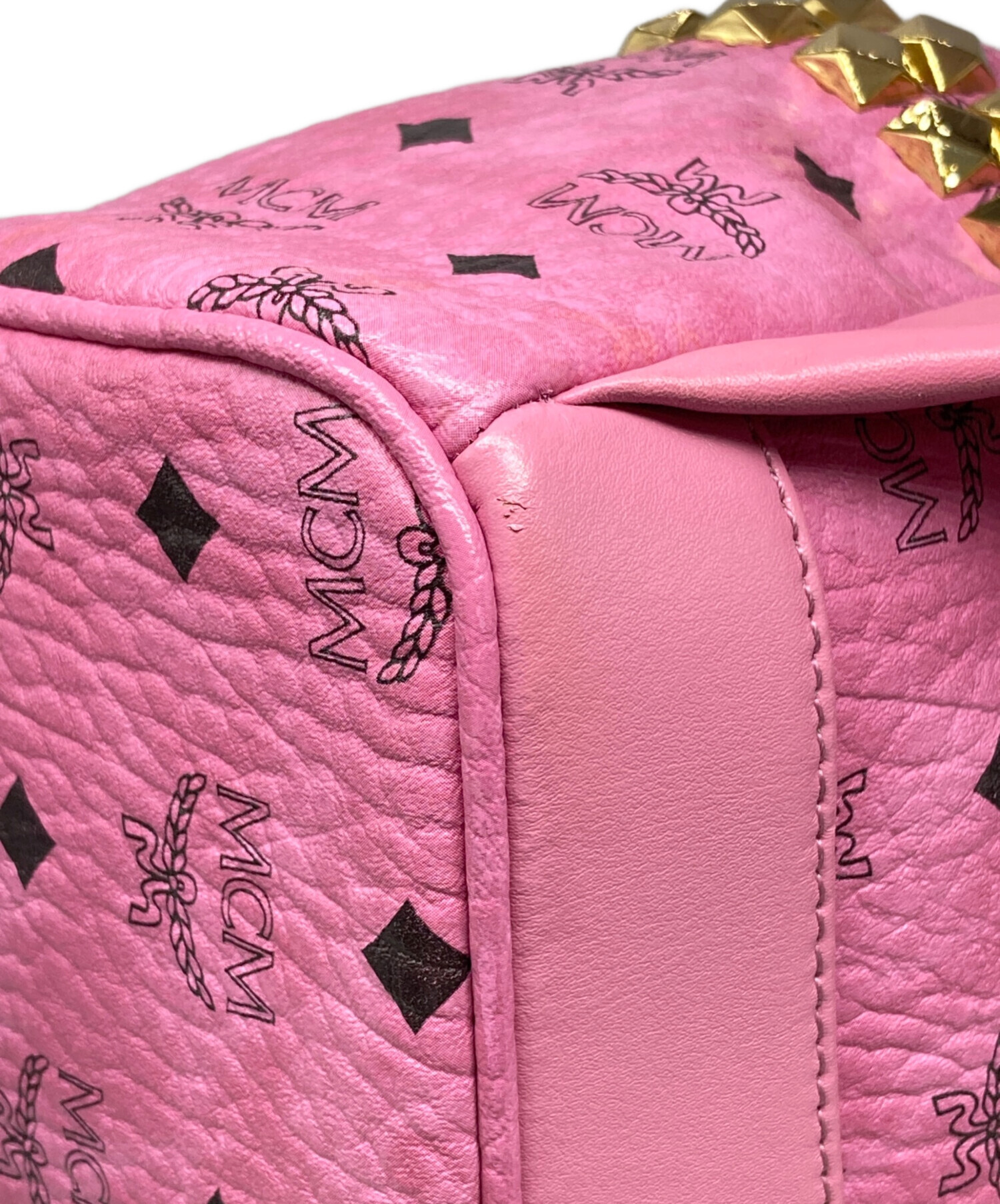中古・古着通販】MCM (エムシーエム) モノグラム スタッズバックパック