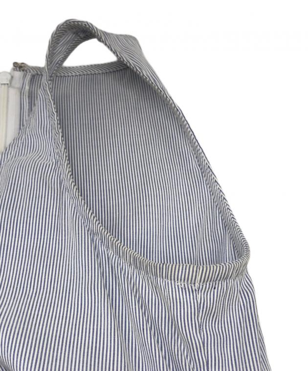 中古・古着通販】CHANEL (シャネル) ノースリーブフリルストライプ