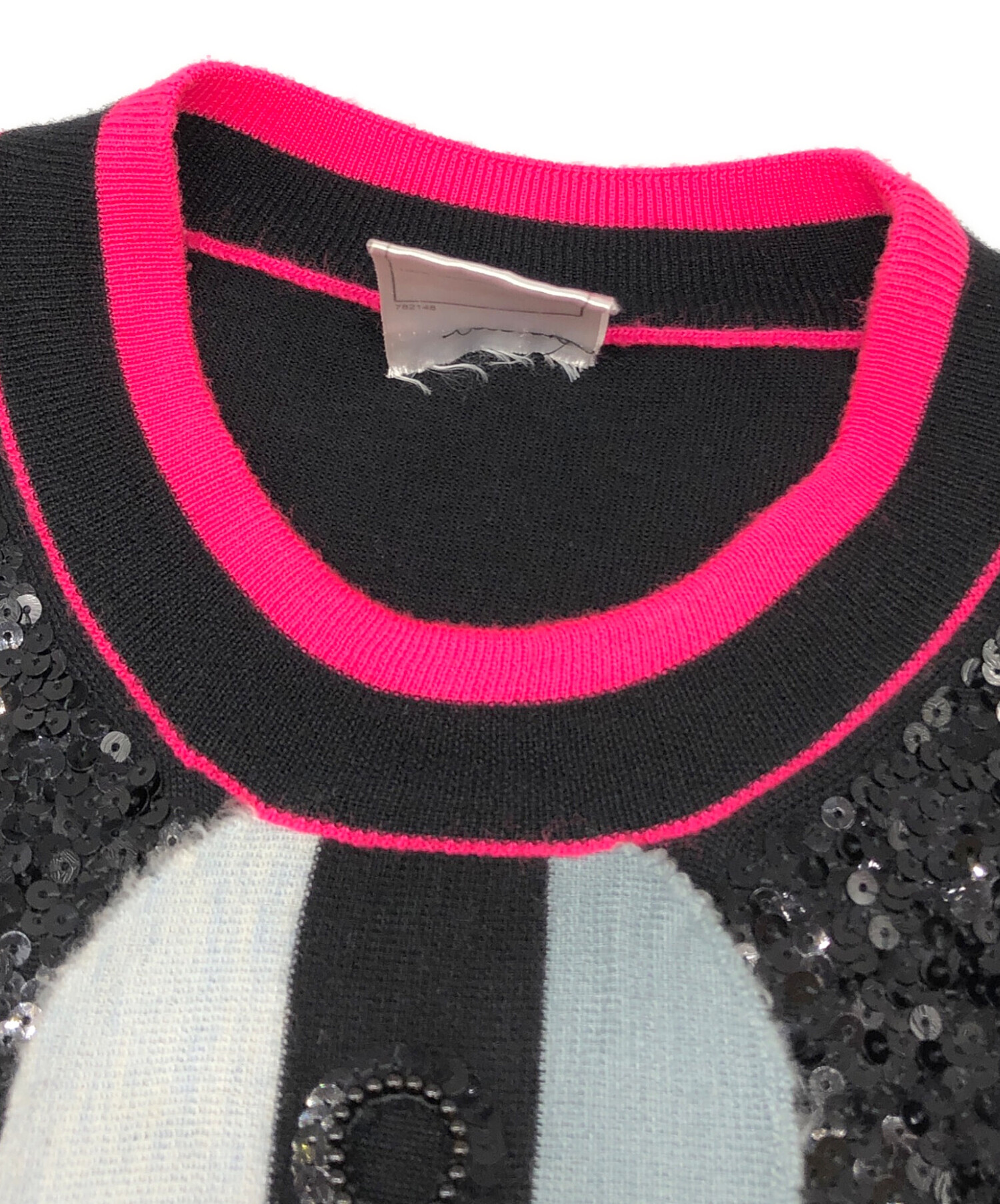 中古・古着通販】CHANEL (シャネル) ココマークカシミヤノースリーブ