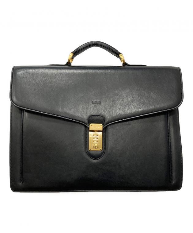 バレンシアガ　ブリーフケース 中古・古着通販】BALENCIAGA (バレンシアガ) レザーブリーフケース