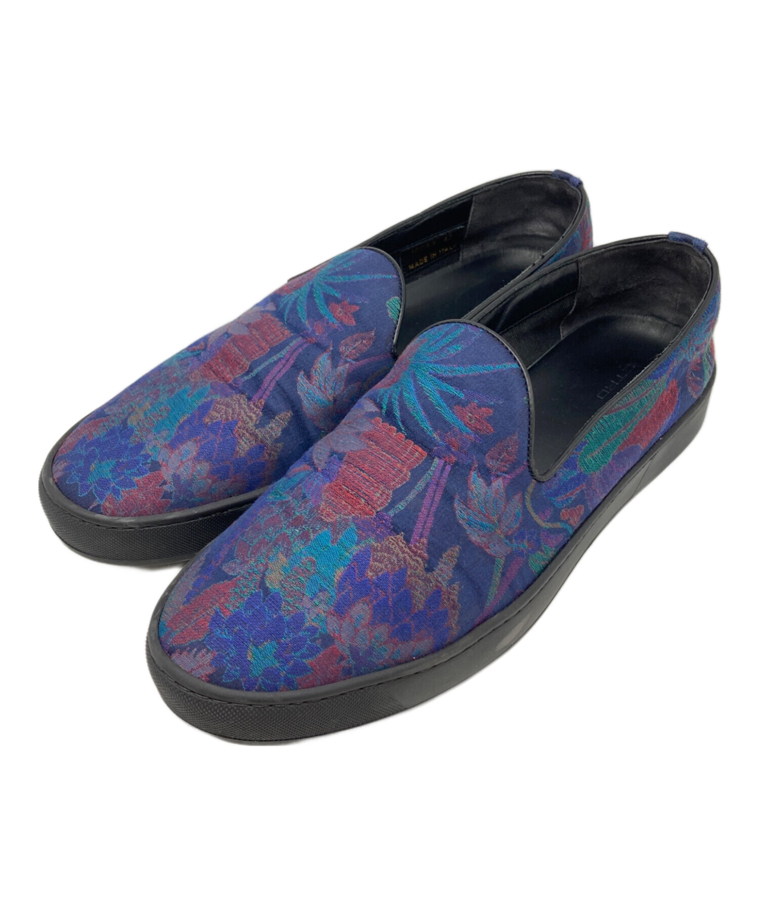 中古・古着通販】ETRO (エトロ) ペイズリースリッポン ネイビー サイズ