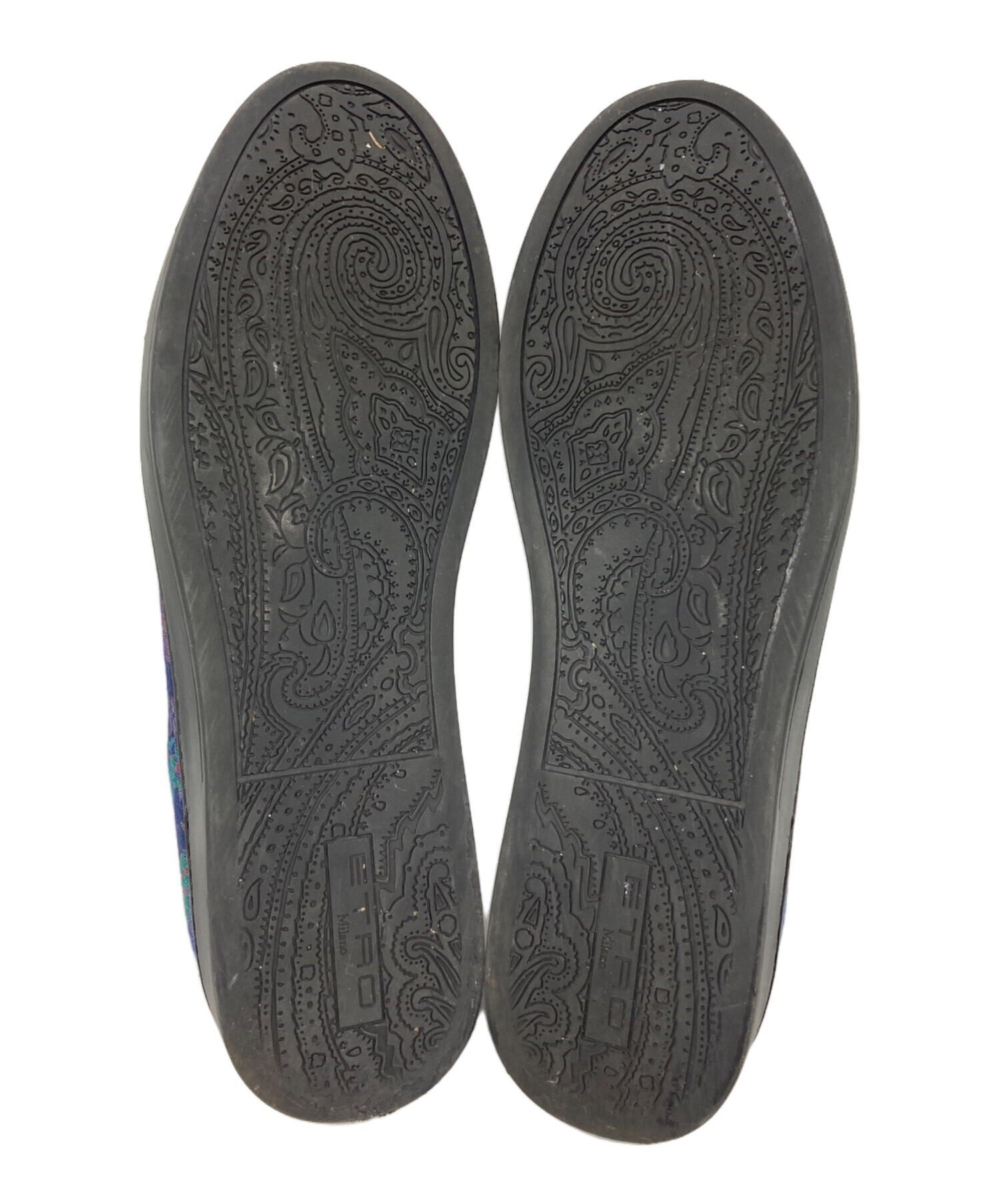 中古・古着通販】ETRO (エトロ) ペイズリースリッポン ネイビー サイズ 