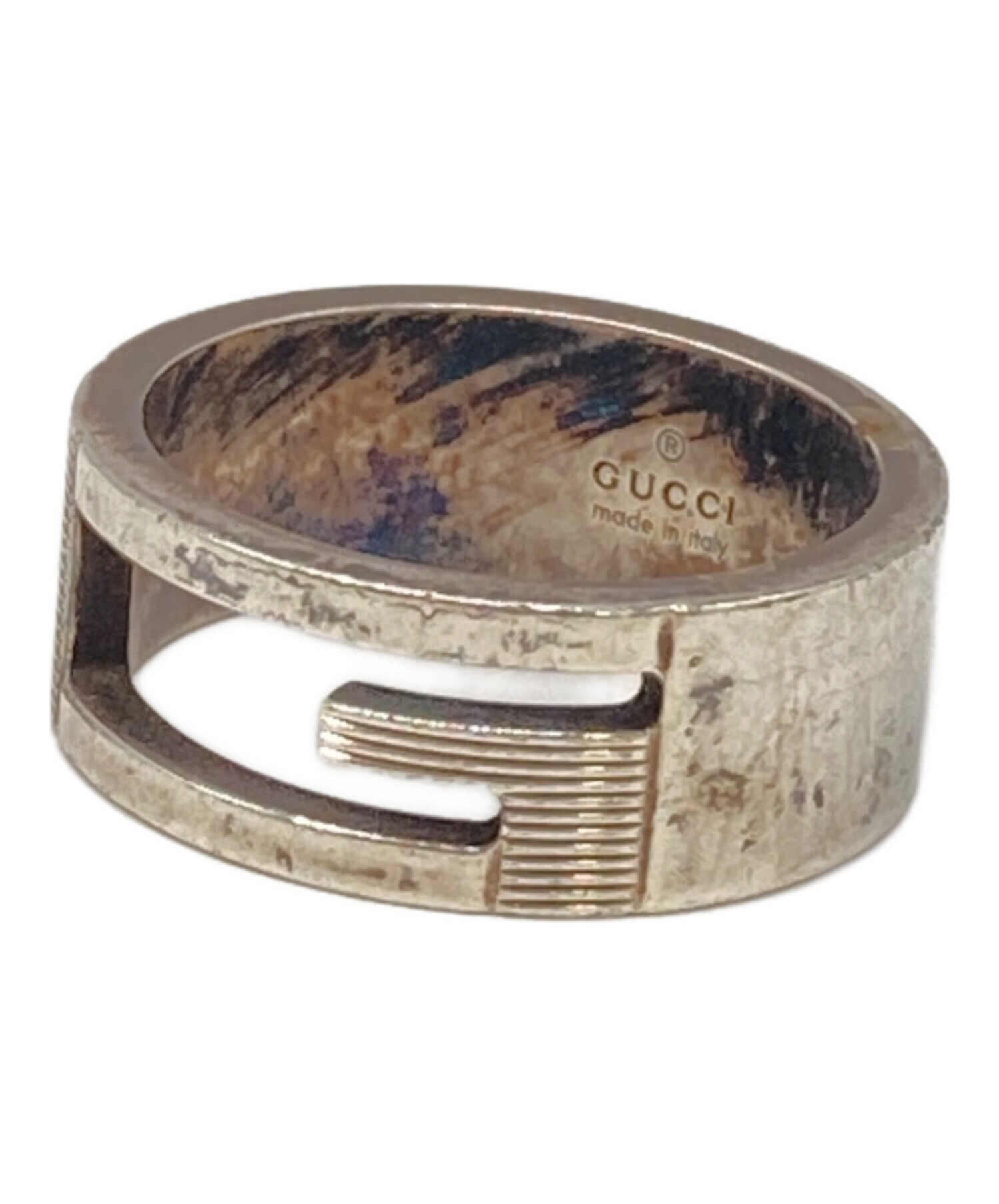 中古・古着通販】GUCCI (グッチ) Gロゴ シルバーリング シルバー