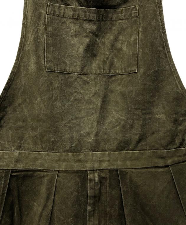 中古・古着通販】NEAT (ニート) テントクロスオーバーオール オリーブ