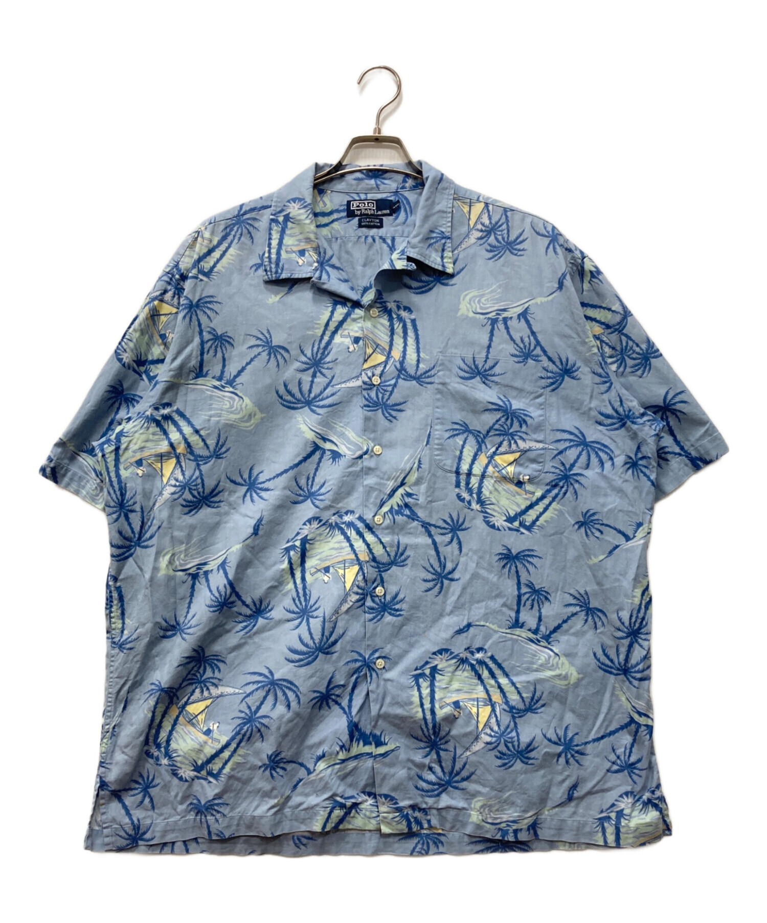 最終値下USA製 RalphLauren CLAYOTON オープンカラーシャツ 中古・古着通販】POLO RALPH LAUREN (ポロ・ラルフローレン) CLAYTON