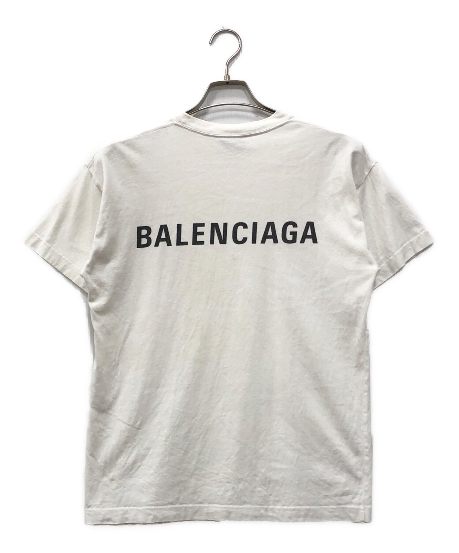 BALENCIAGA バレンシアガ Tシャツ・カットソー XS 白 【古着】【中古】【送料無料】 中古・古着通販】BALENCIAGA (バレンシアガ) ラージフィット