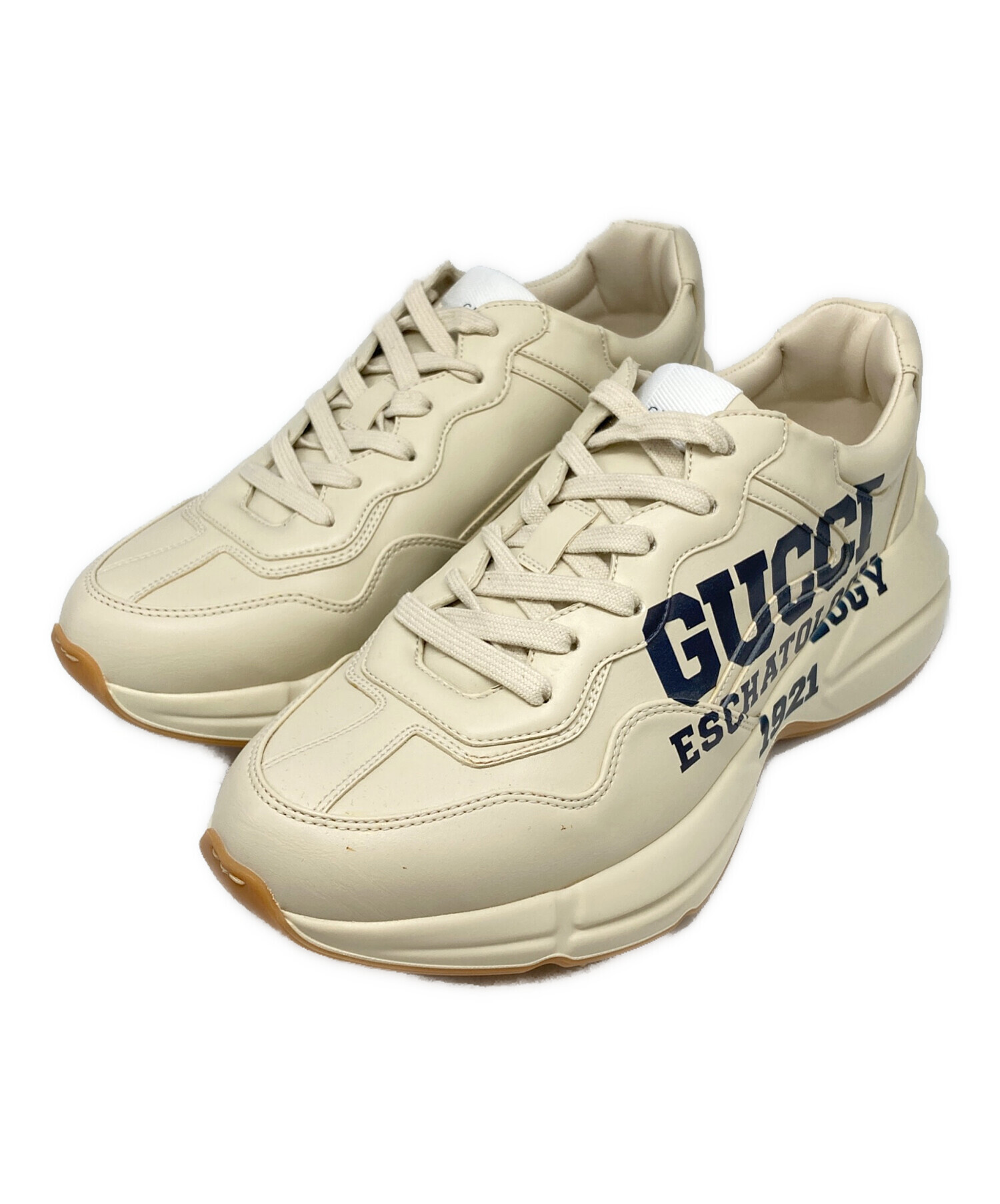 中古・古着通販】GUCCI (グッチ) ライトン 25 ロゴ ローカット