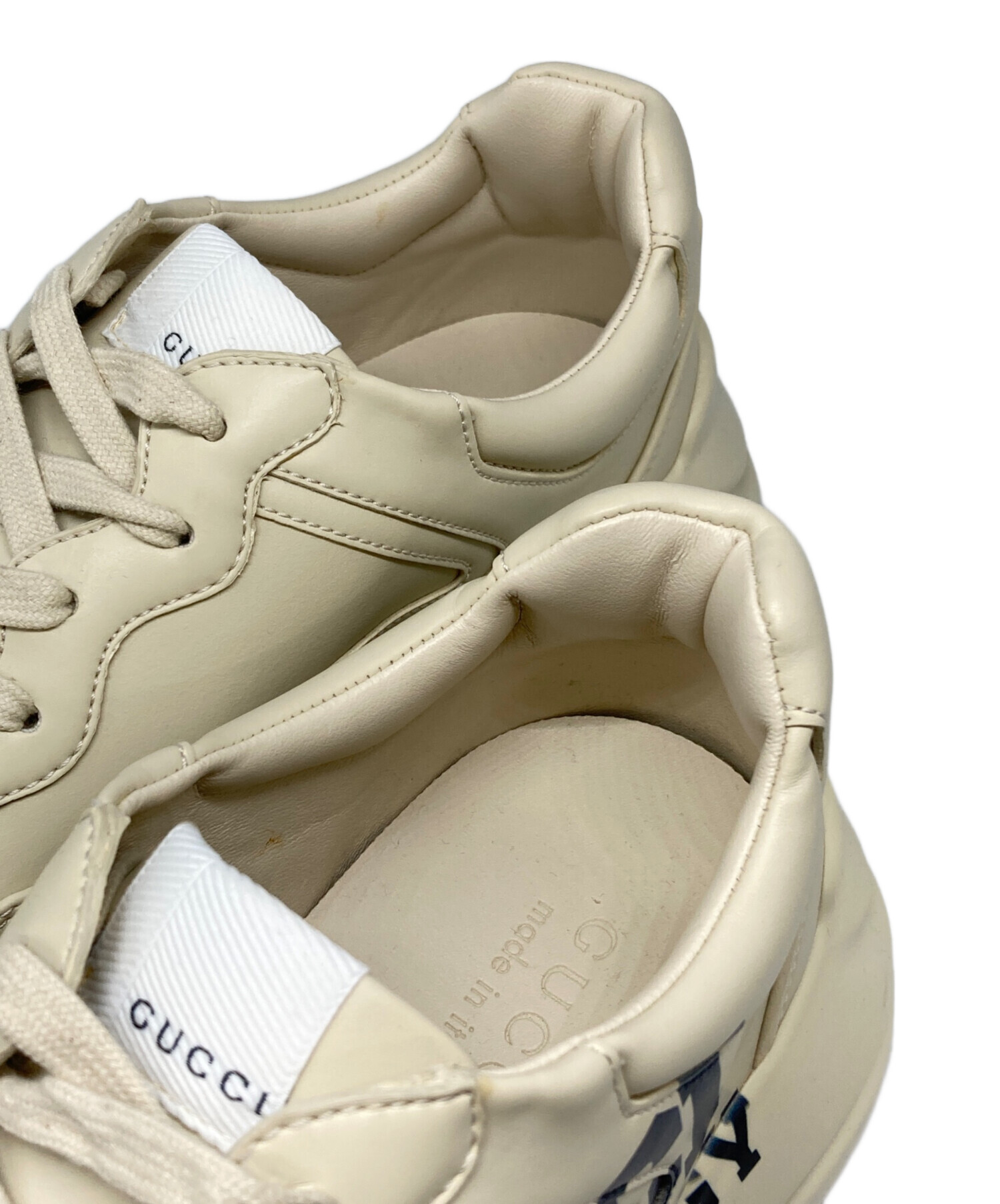 中古・古着通販】GUCCI (グッチ) ライトン 25 ロゴ ローカット