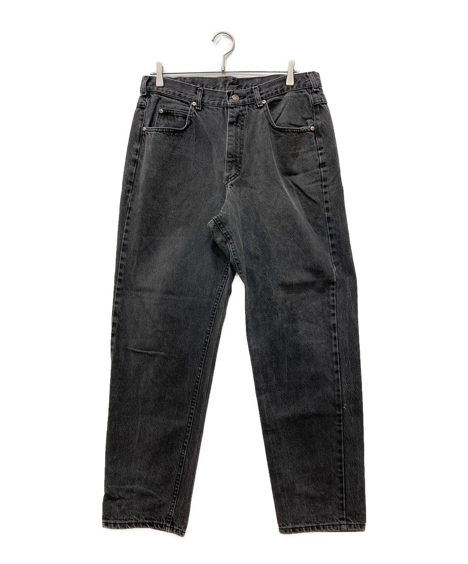 中古・古着通販】LEE (リー) ブラックデニムパンツ ブラック サイズ:36