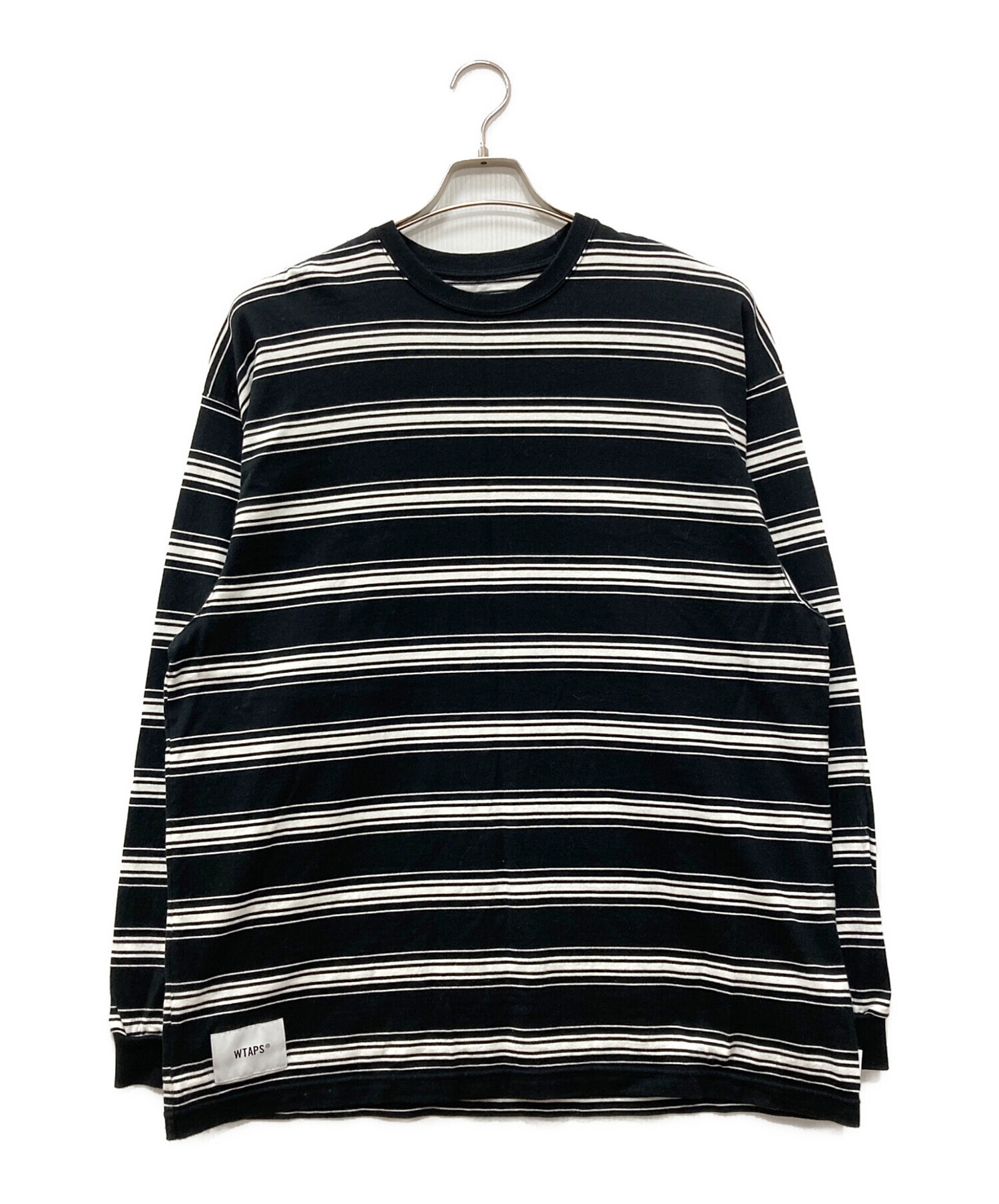 中古・古着通販】WTAPS (ダブルタップス) ボーダーカットソー ブラック