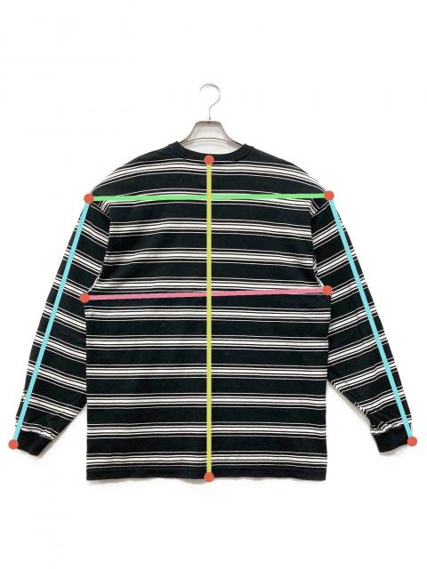 【売り切り】ダブルタップス WTAPS ボーダーカットソー スニダン　人気カラー 中古・古着通販】WTAPS (ダブルタップス) ボーダーカットソー ブラック