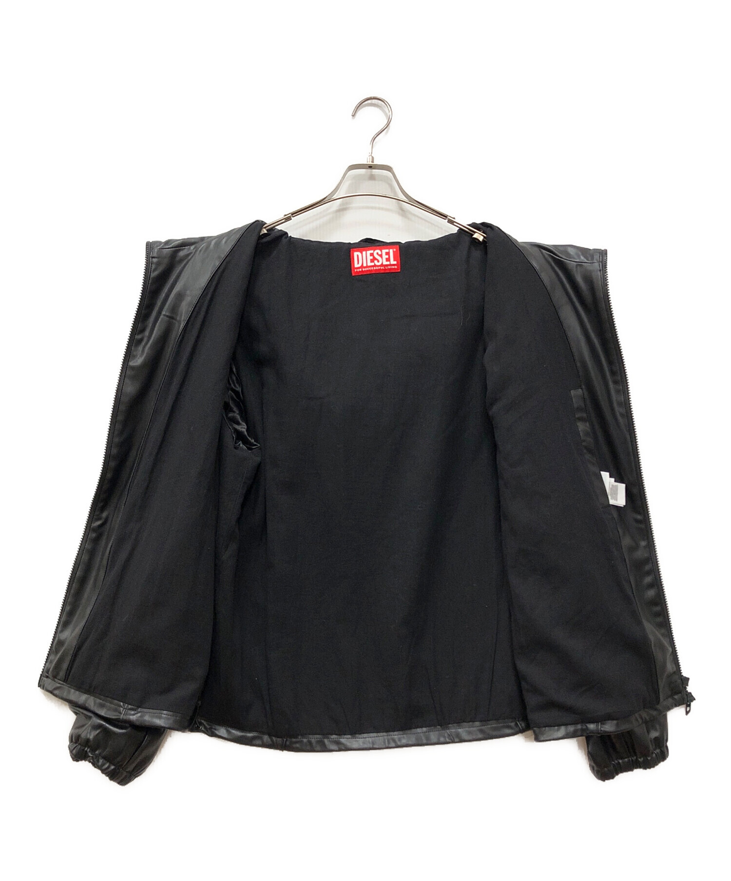 DIESEL ディーゼル J-Hives-Pgbx フェイクレザージャケット Diesel J-Hives-Pgbx Jacket | Black | FARFETCH AO