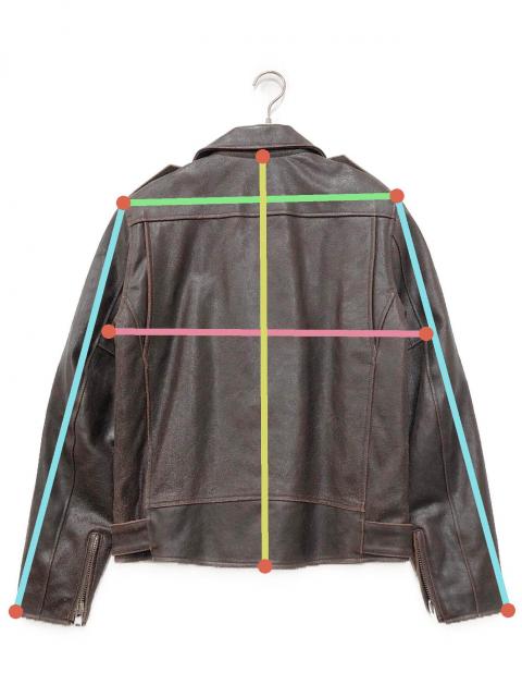中古・古着通販】Johnbull (ジョンブル) クラックレザーダブル