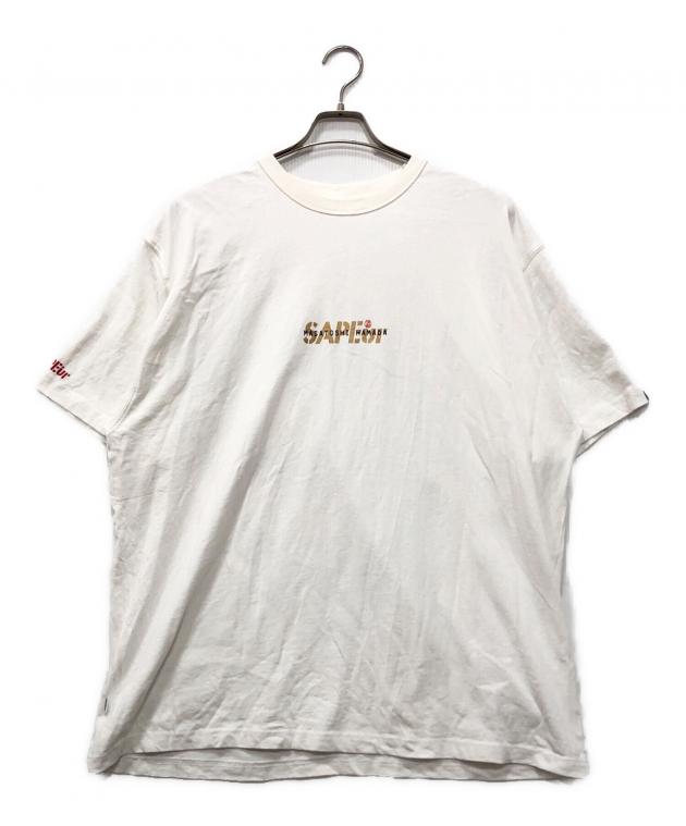 中古・古着通販】SAPEur (サプール) プリントTシャツ ホワイト サイズ