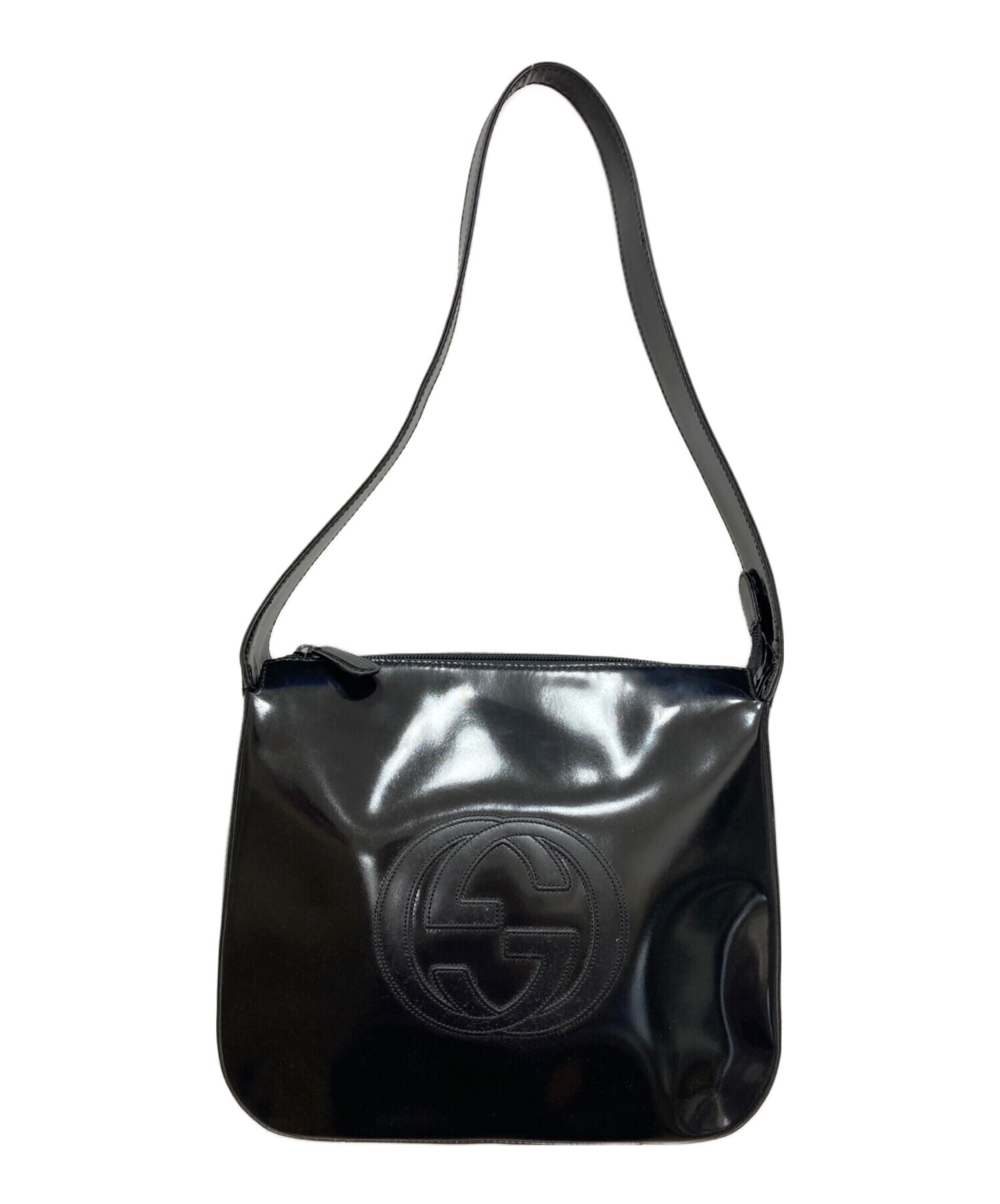 GUCCI グッチ ショルダーバッグ インターロッキングG 中古・古着通販】GUCCI (グッチ) インターロッキングGチェーン