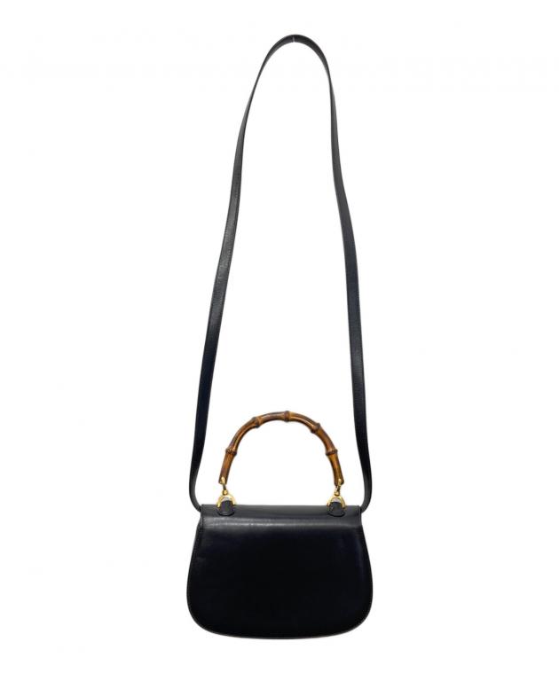 中古・古着通販】GUCCI (グッチ) ターンロックバンブー2WAYバッグ