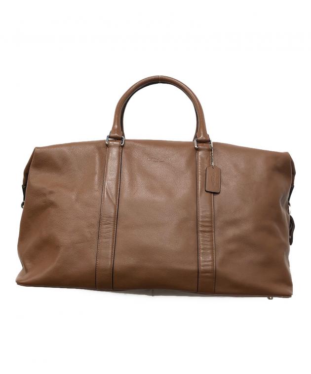 【coach・中古】ボストンバッグ　VOYAGER SPORT CALF 中古・古着通販】COACH (コーチ) レザーボストンバッグ ブラウン