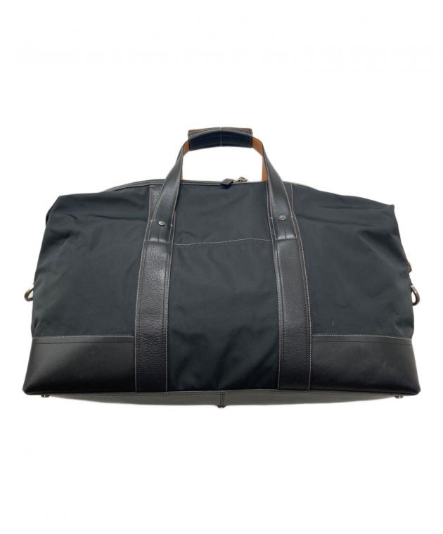 COACH ラージ ボストンバッグ F05020 ナイロン レザー ブラック 中古・古着通販】COACH (コーチ) ラージボストンバッグ ブラック
