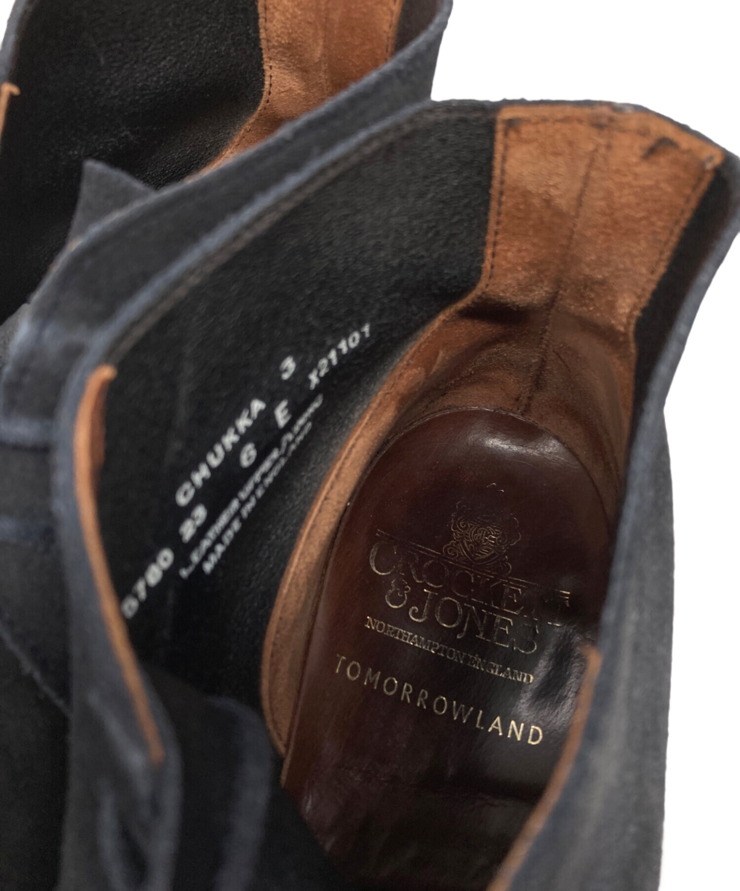 TOMORROWLAND SUEDE CHUKKA トゥモローランド チャッカ 中古・古着通販】Crockett & Jones (クロケット＆ジョーンズ) TOMORROW