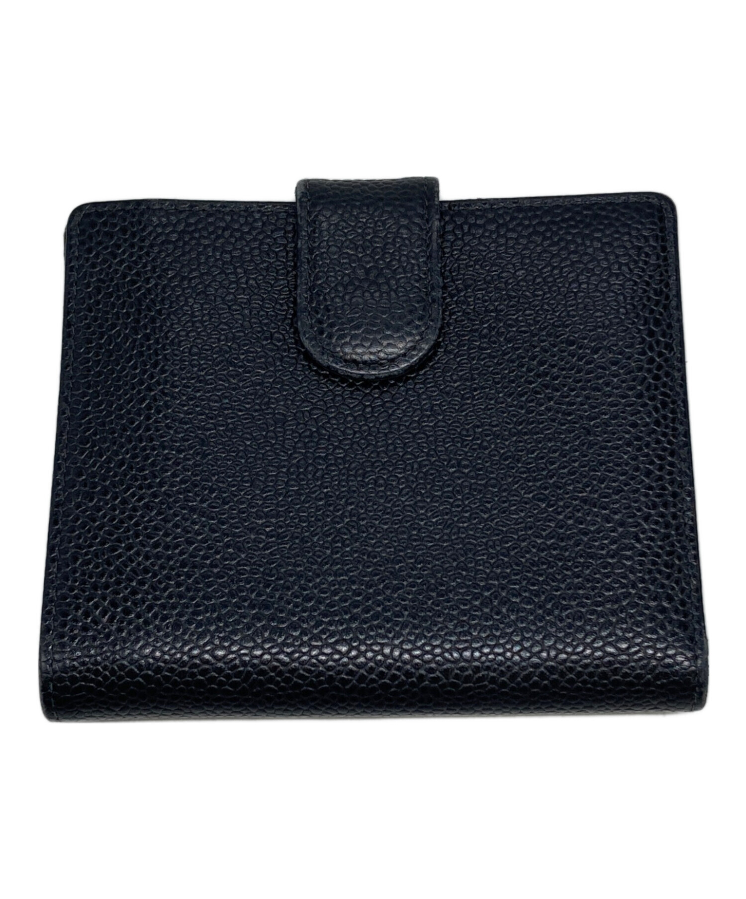 中古・古着通販】CHANEL (シャネル) ココマーク キャビアスキンWホック