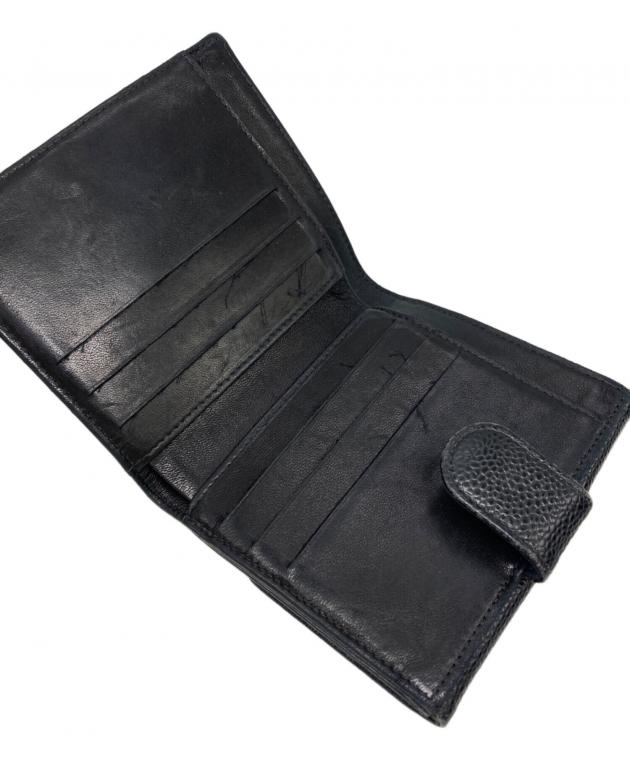 中古・古着通販】CHANEL (シャネル) ココマーク キャビアスキンWホック